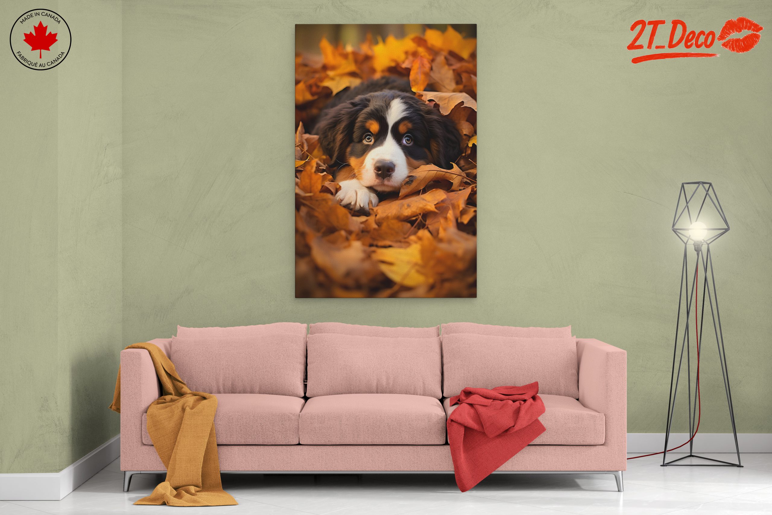 Cute Dog Lying in Leaves - Image 2