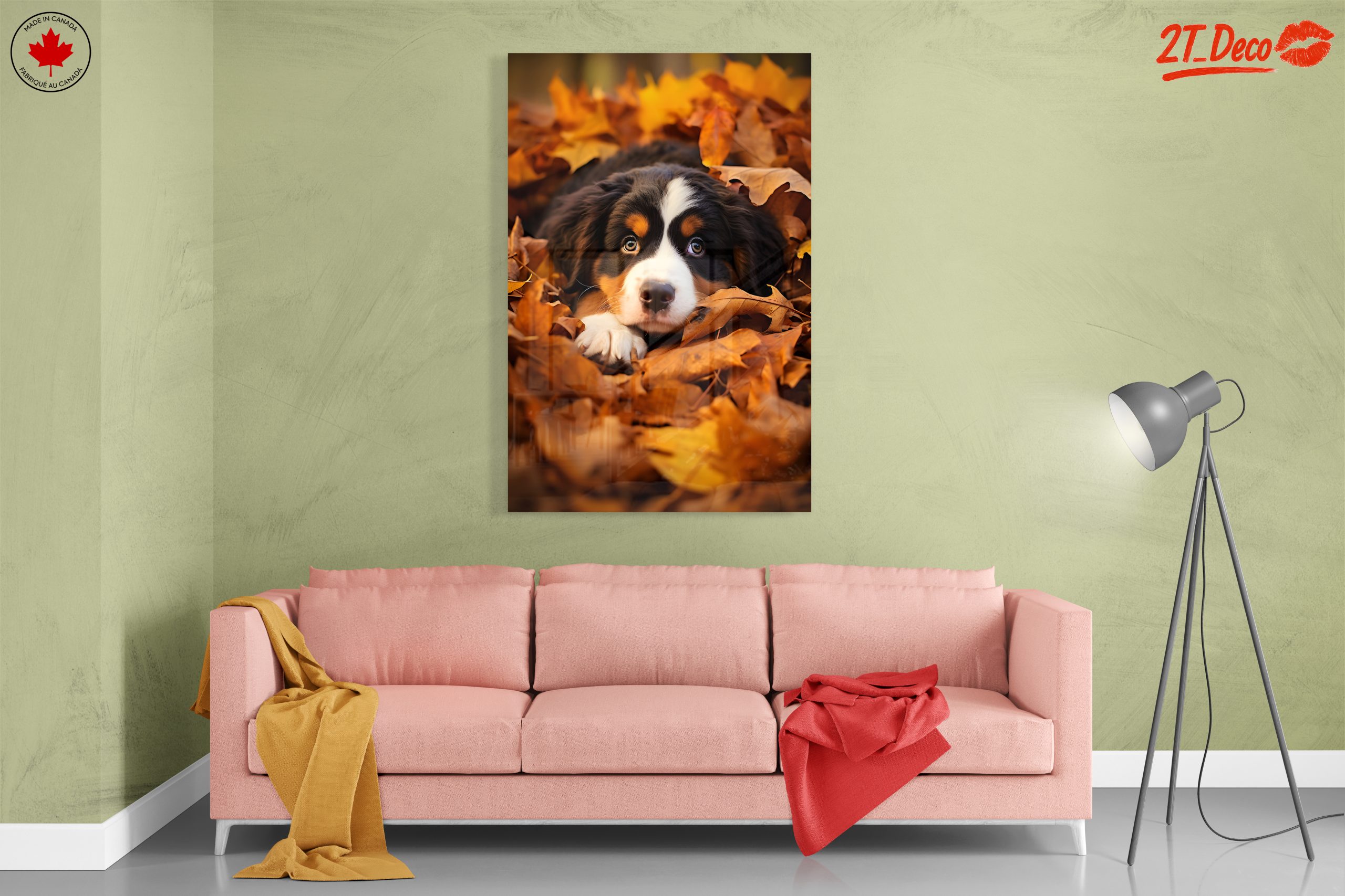 Cute Dog Lying in Leaves - Image 7