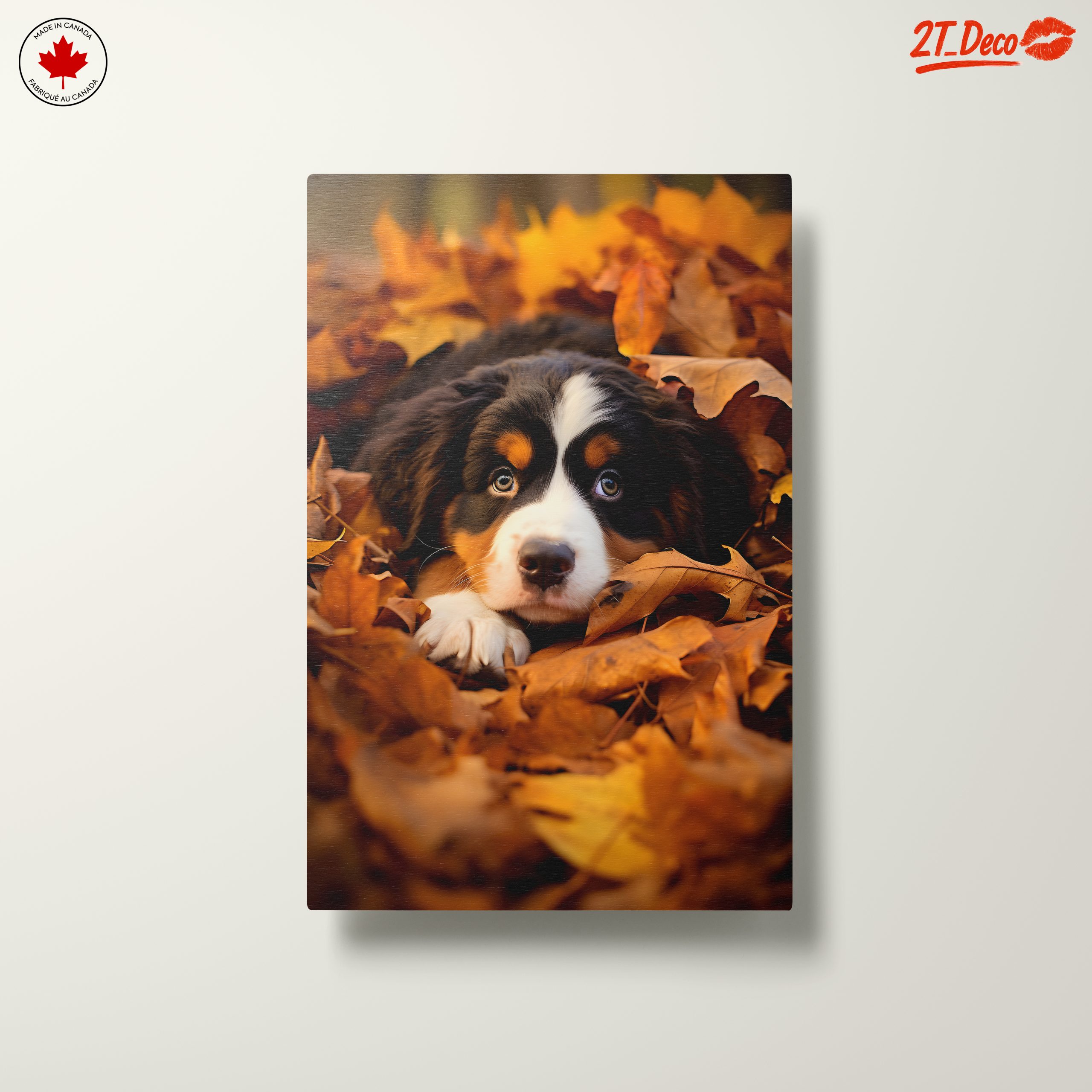 Cute Dog Lying in Leaves - Image 10