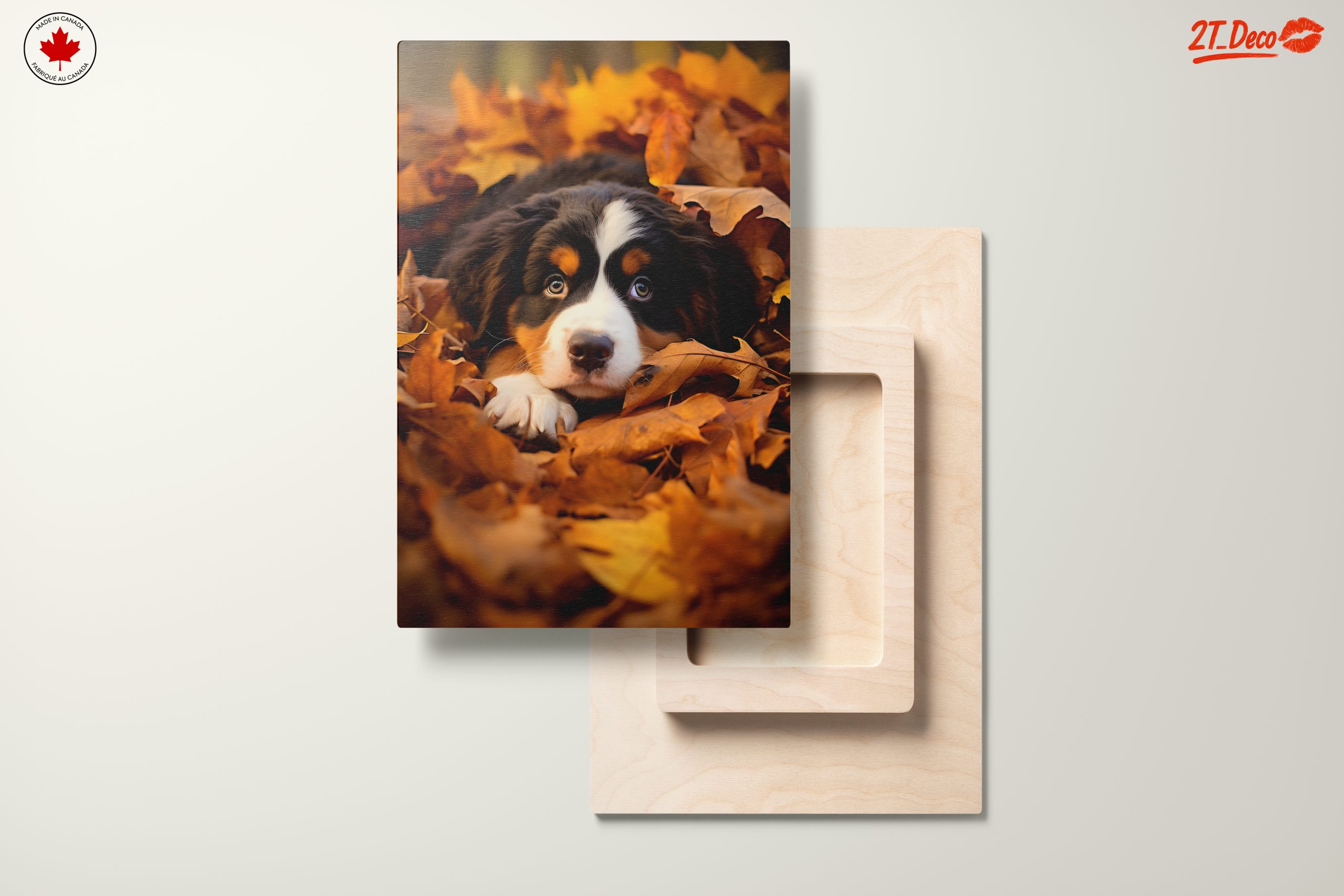 Cute Dog Lying in Leaves - Image 11