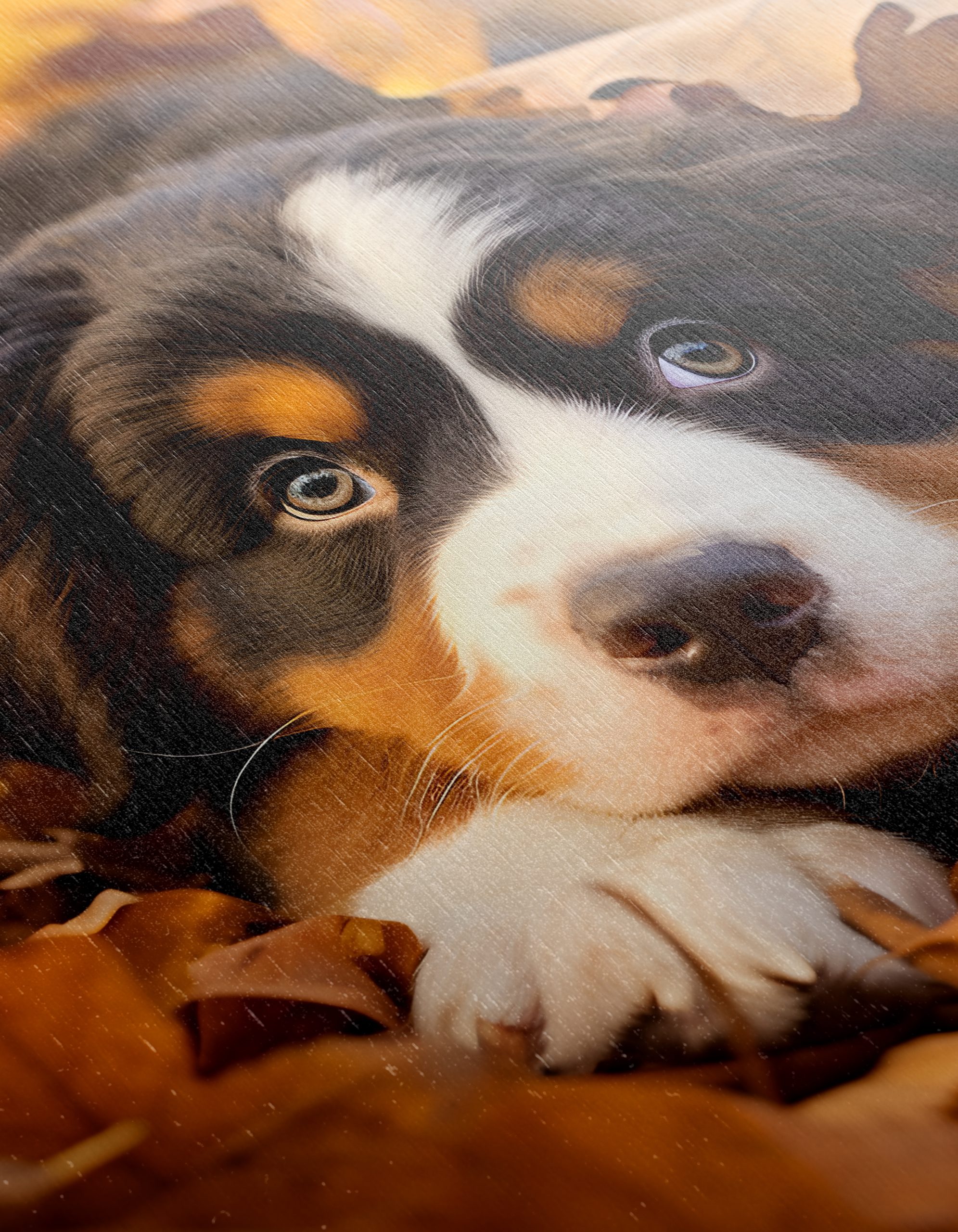 Cute Dog Lying in Leaves - Image 12