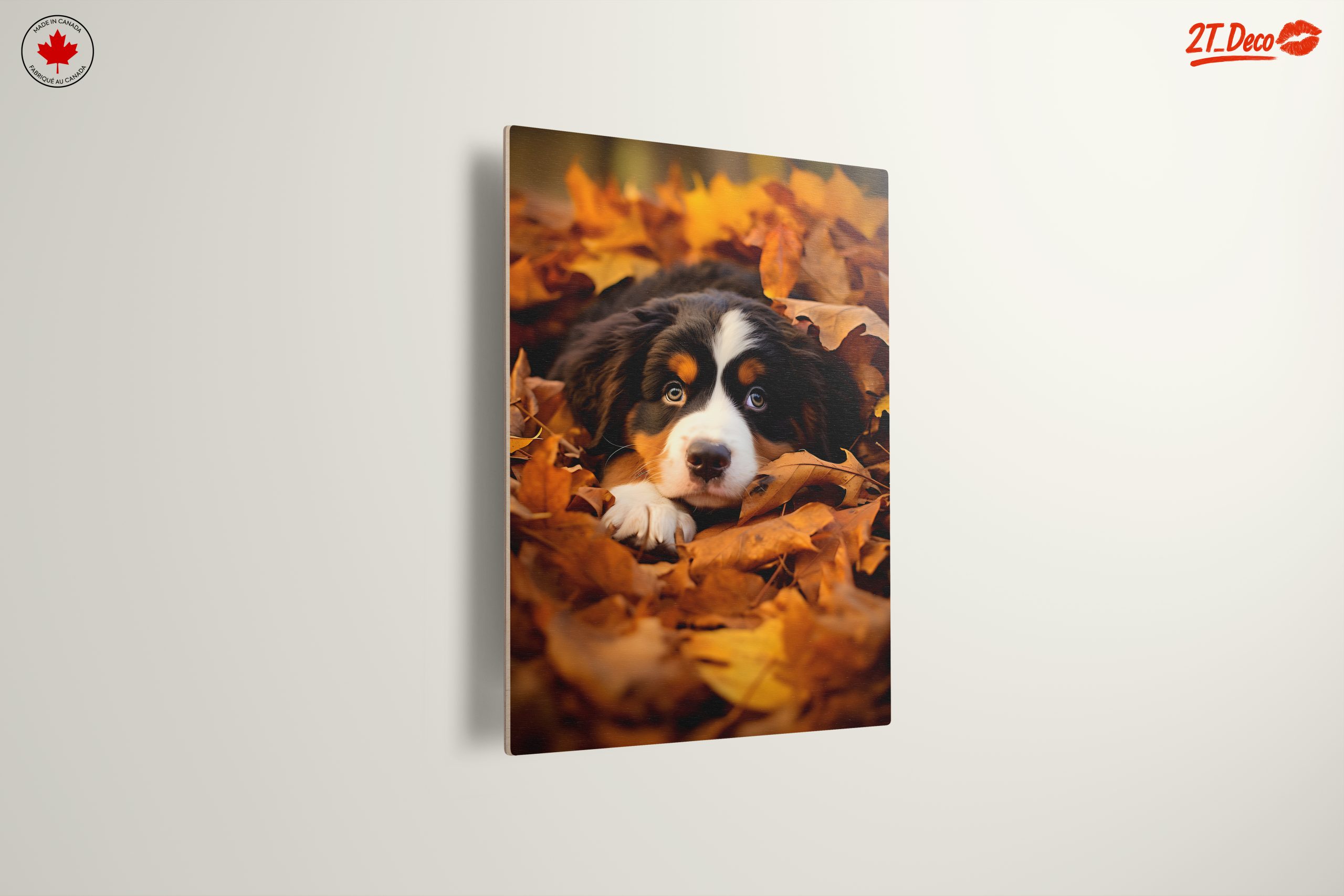 Cute Dog Lying in Leaves - Image 13