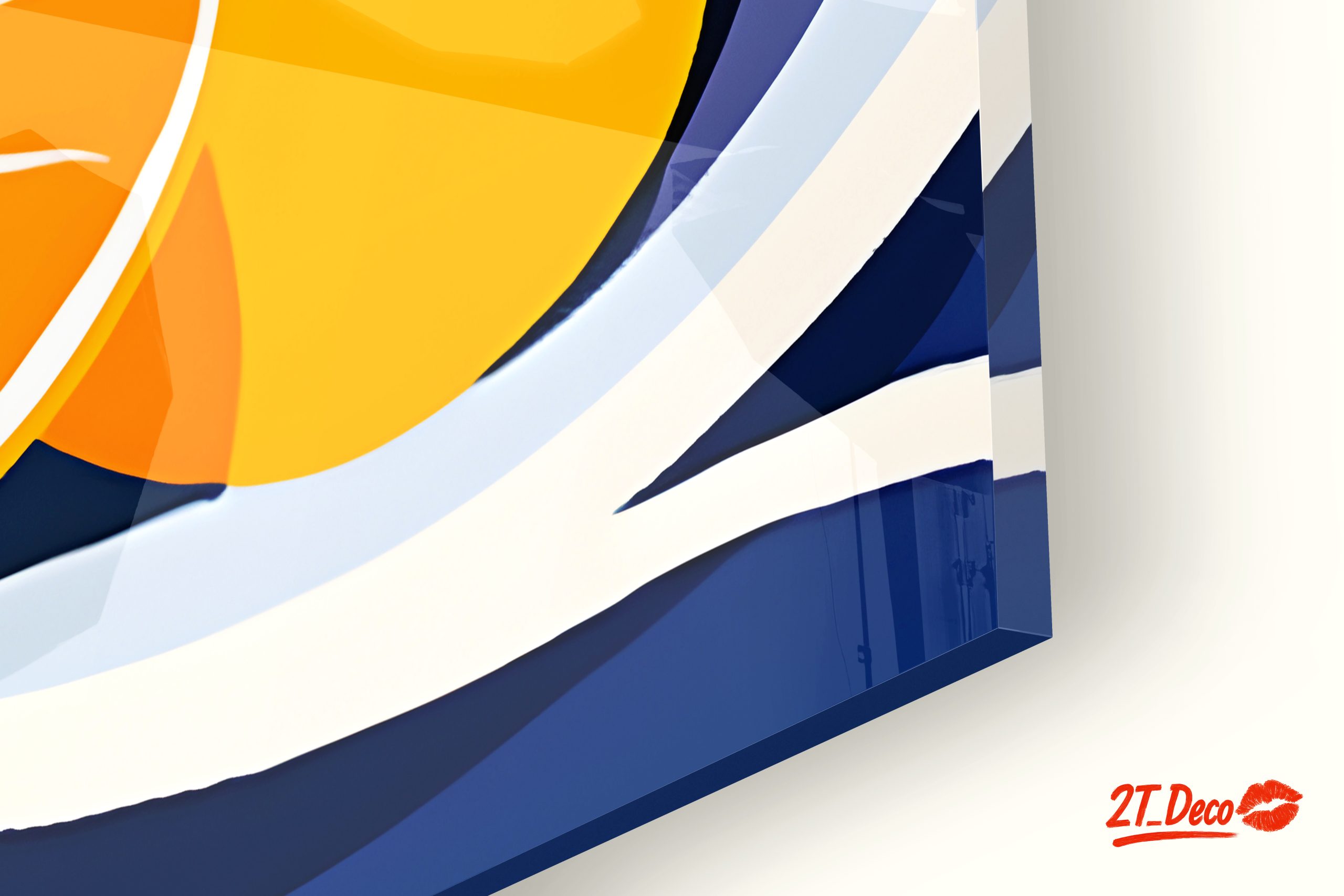 Vibrant Abstract Citrus Bowl Art - Image 9