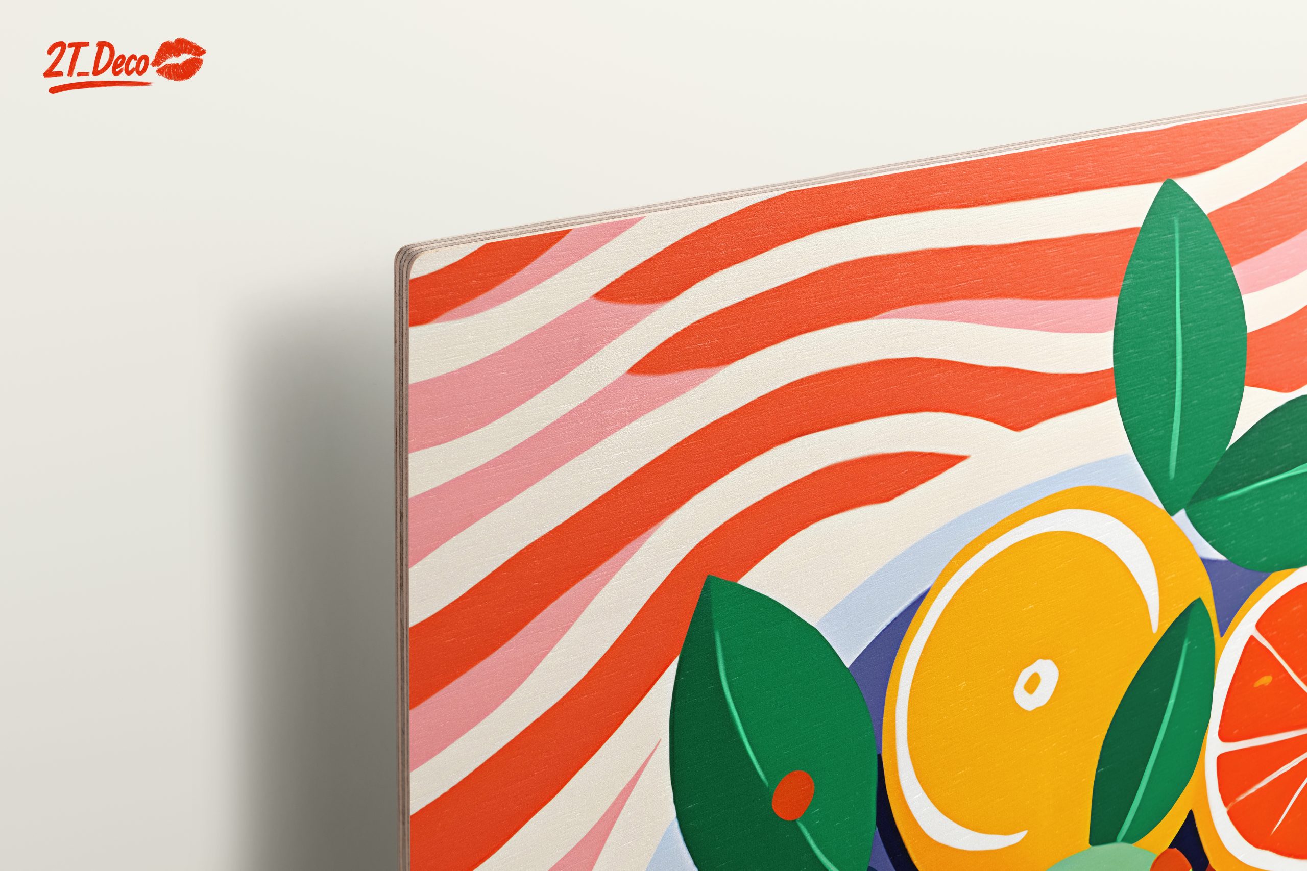 Vibrant Abstract Citrus Bowl Art - Image 15