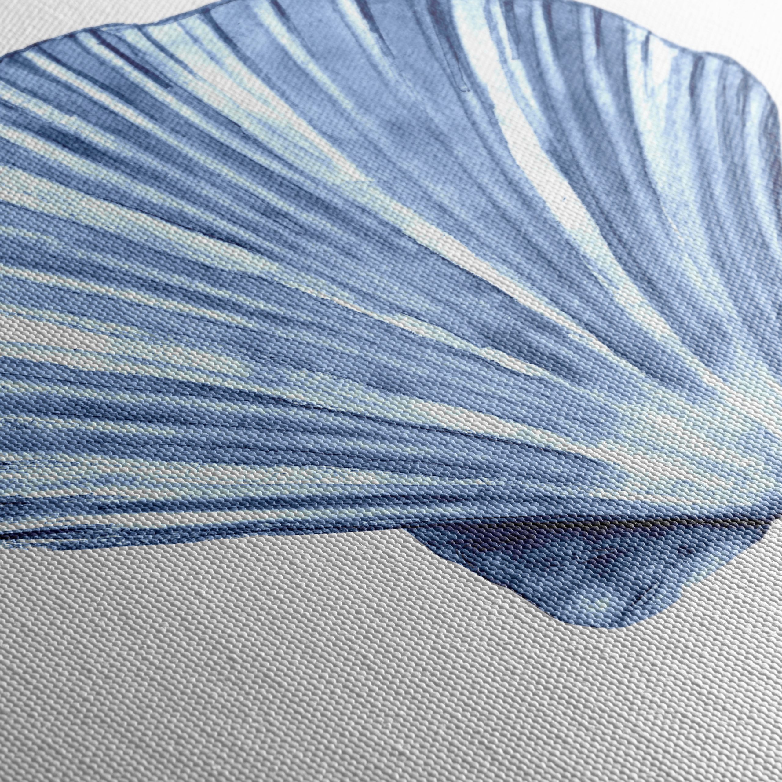 Elegant Blue Shell Artwork for Coastal Decor - Image 5