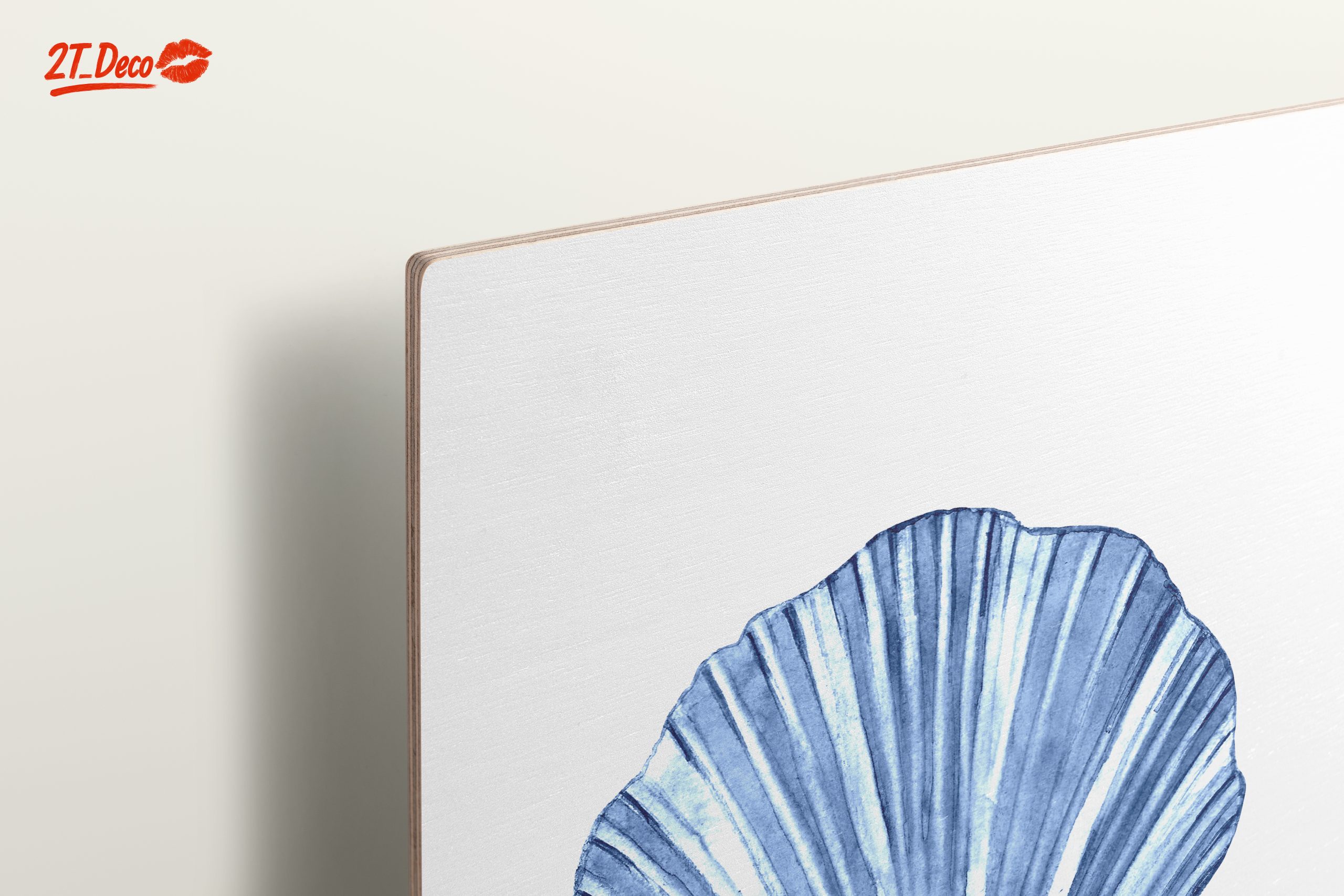 Elegant Blue Shell Artwork for Coastal Decor - Image 15