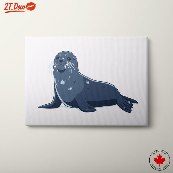 Playful Seal Illustration Art