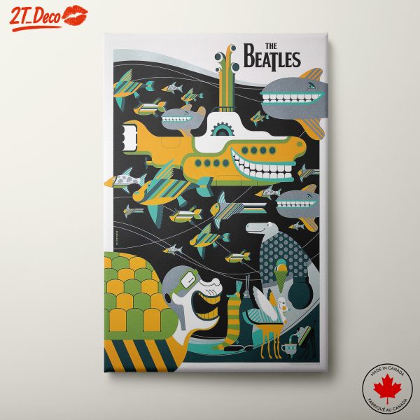 Colorful Illustration Inspired by The Beatles
