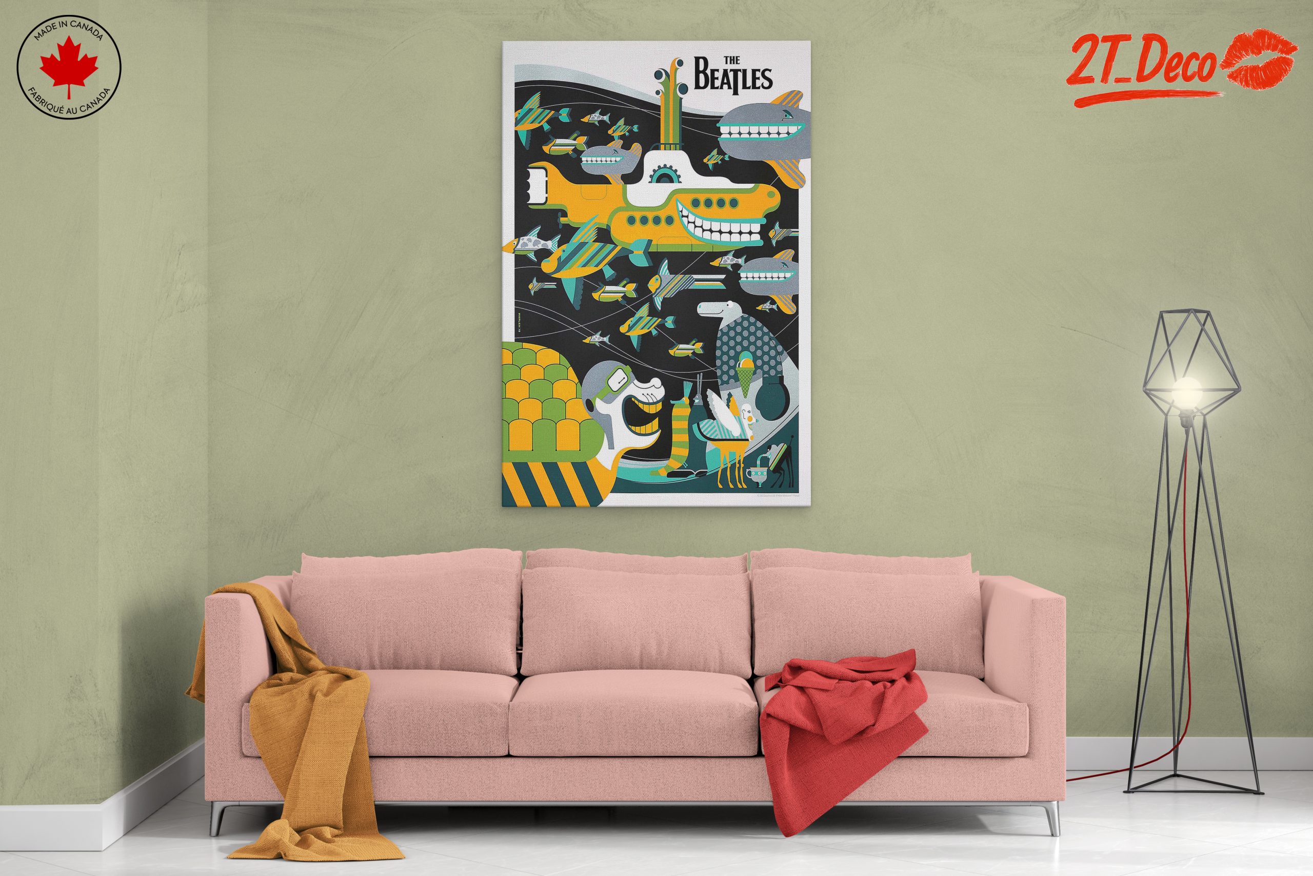 Colorful Illustration Inspired by The Beatles - Image 2