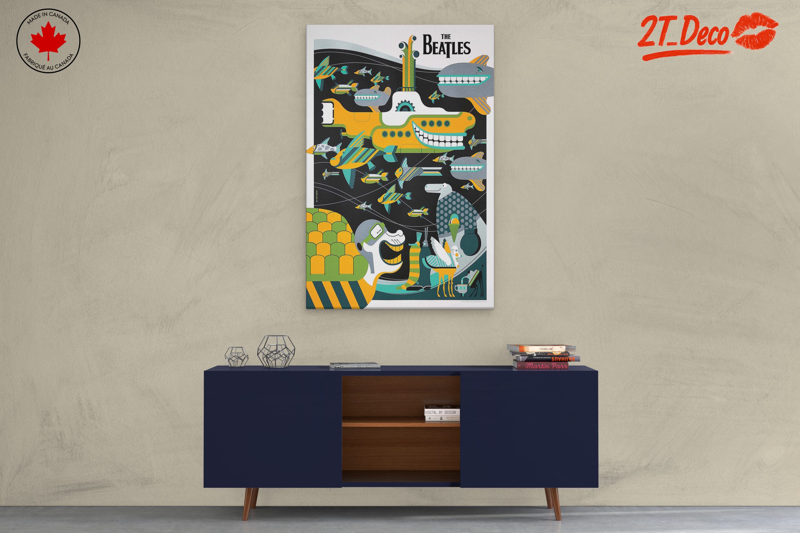 Colorful Illustration Inspired by The Beatles - Image 3