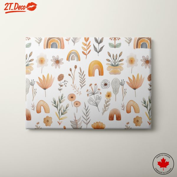 Floral Rainbow Art for Cheerful Home Decor