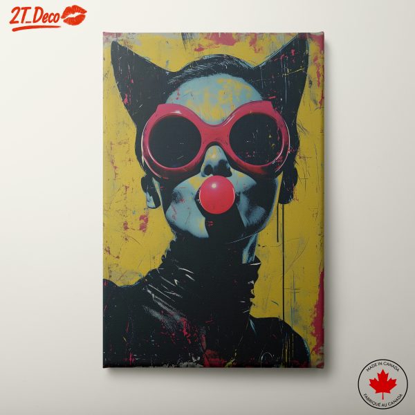 Stylish Pop Art Portrait with Bold Colors 2