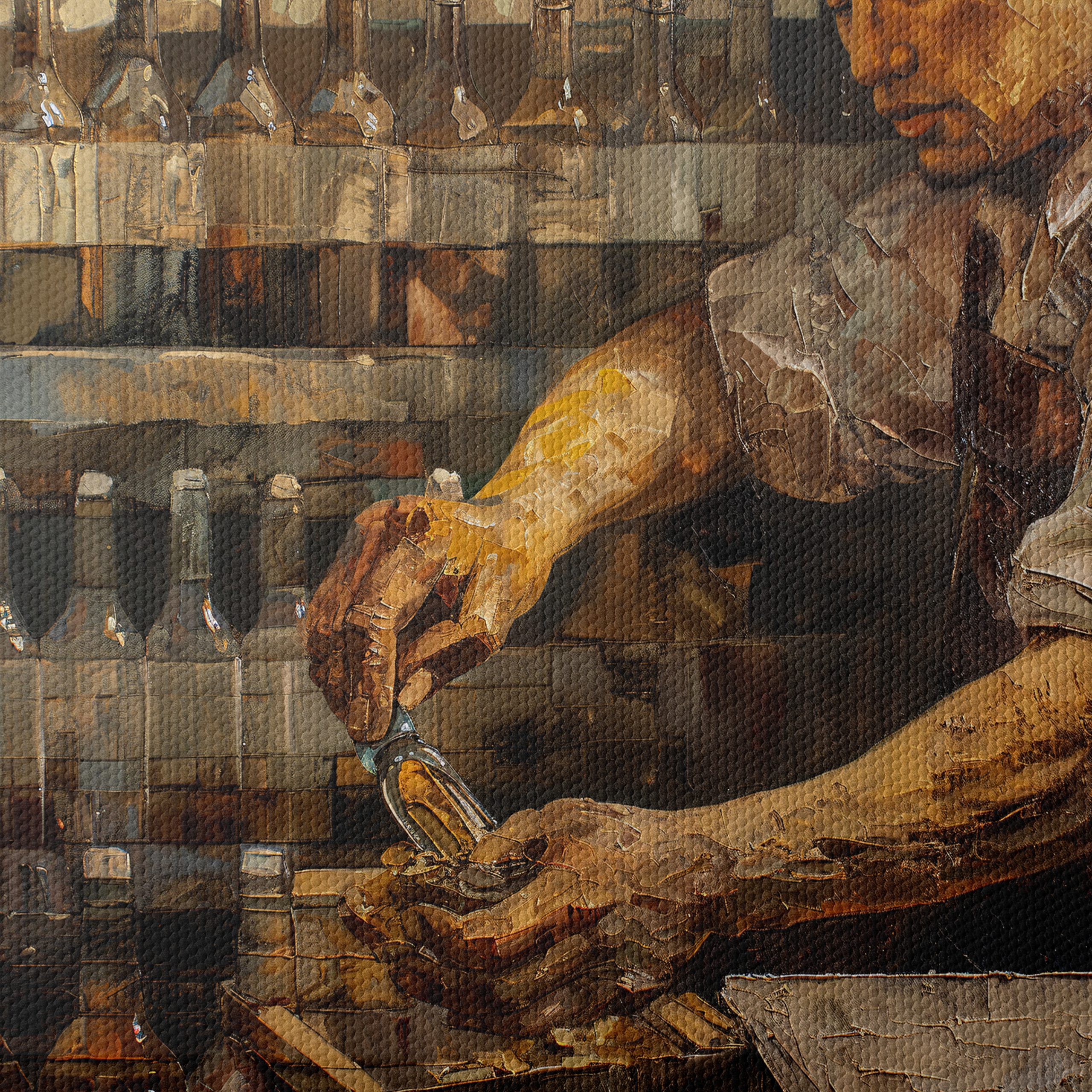 Dynamic Bartender in Action Artwork - Image 4