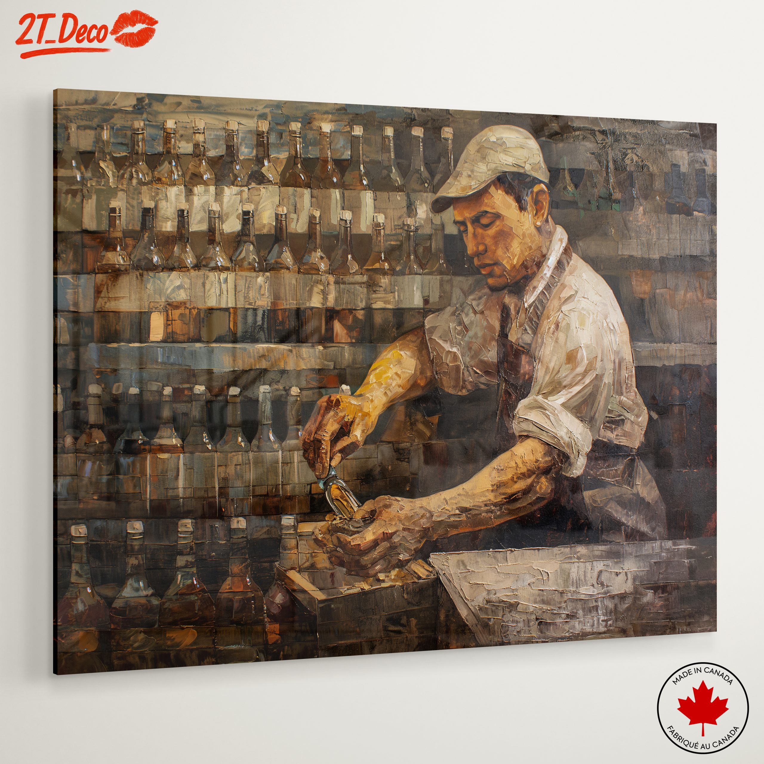 Dynamic Bartender in Action Artwork - Image 6