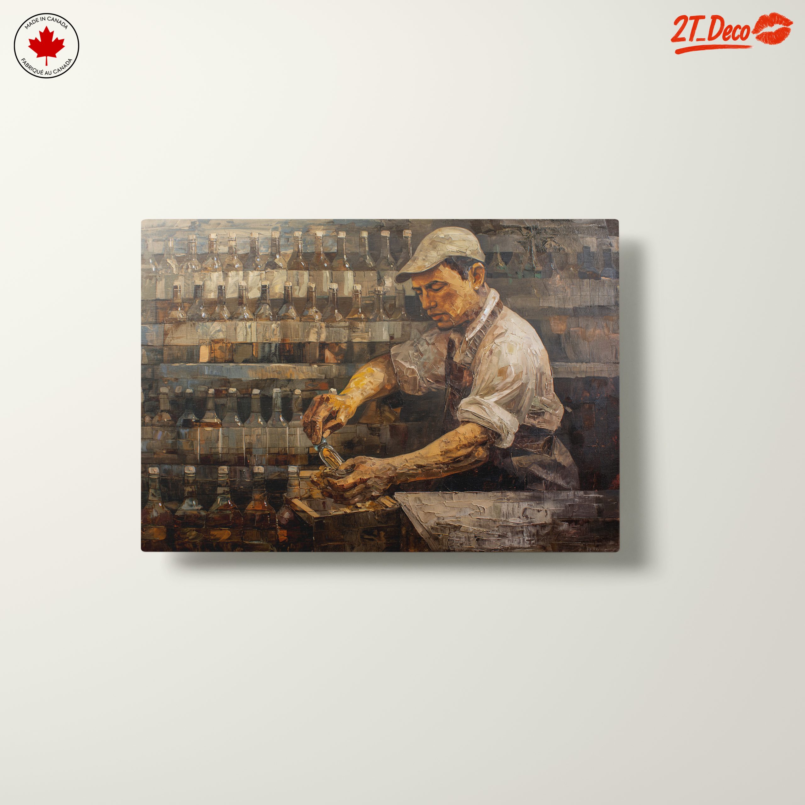 Dynamic Bartender in Action Artwork - Image 10