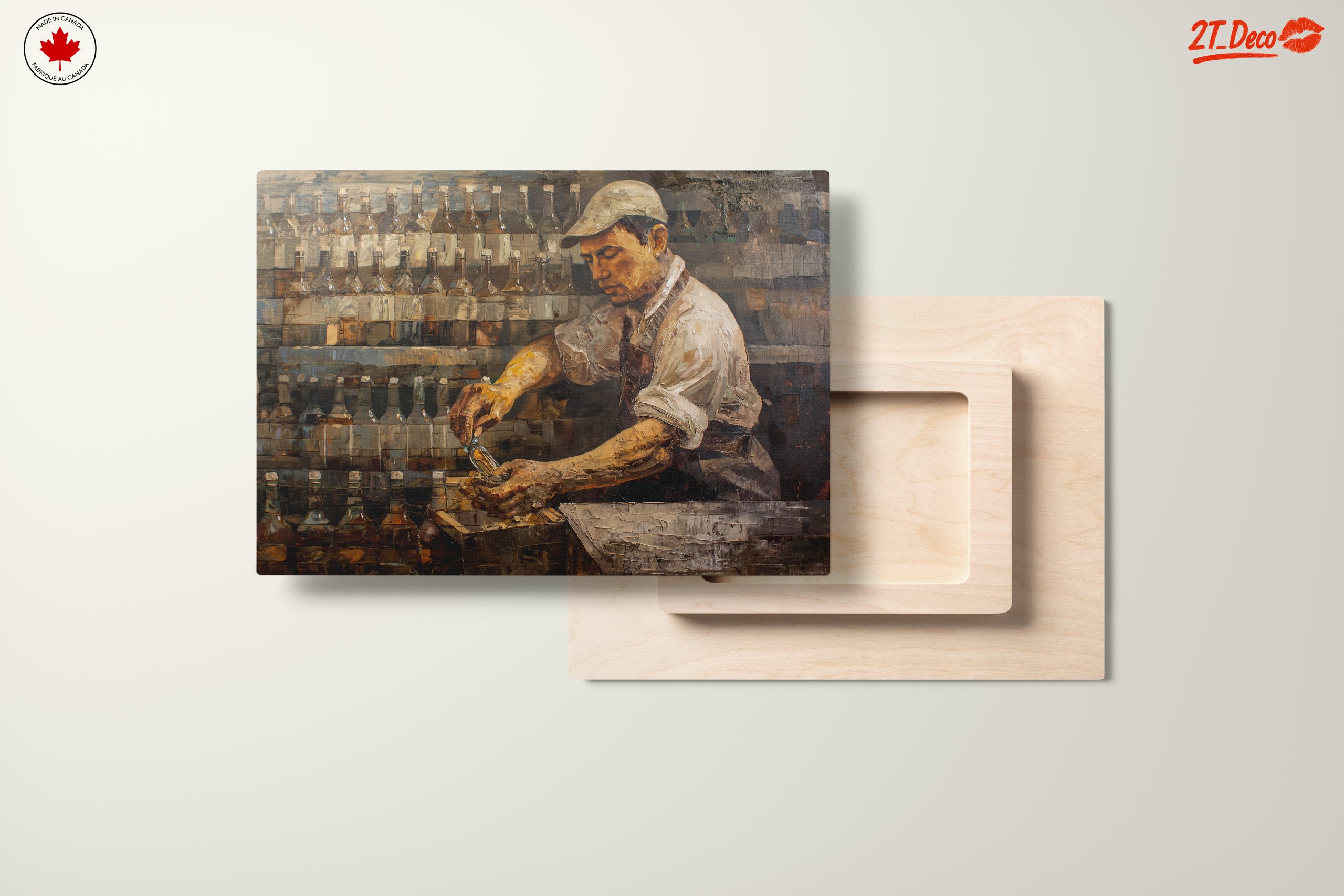 Dynamic Bartender in Action Artwork - Image 11