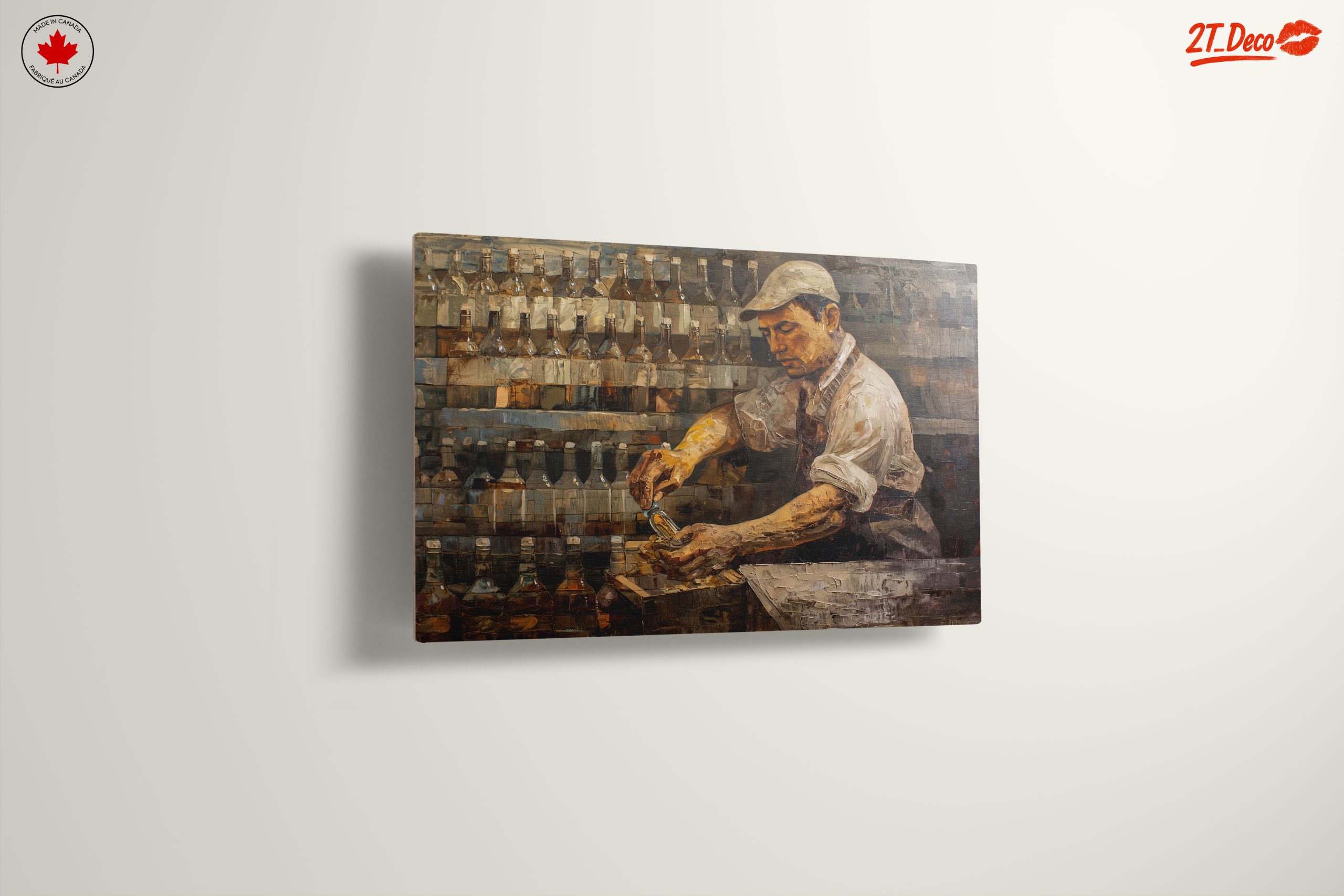 Dynamic Bartender in Action Artwork - Image 13