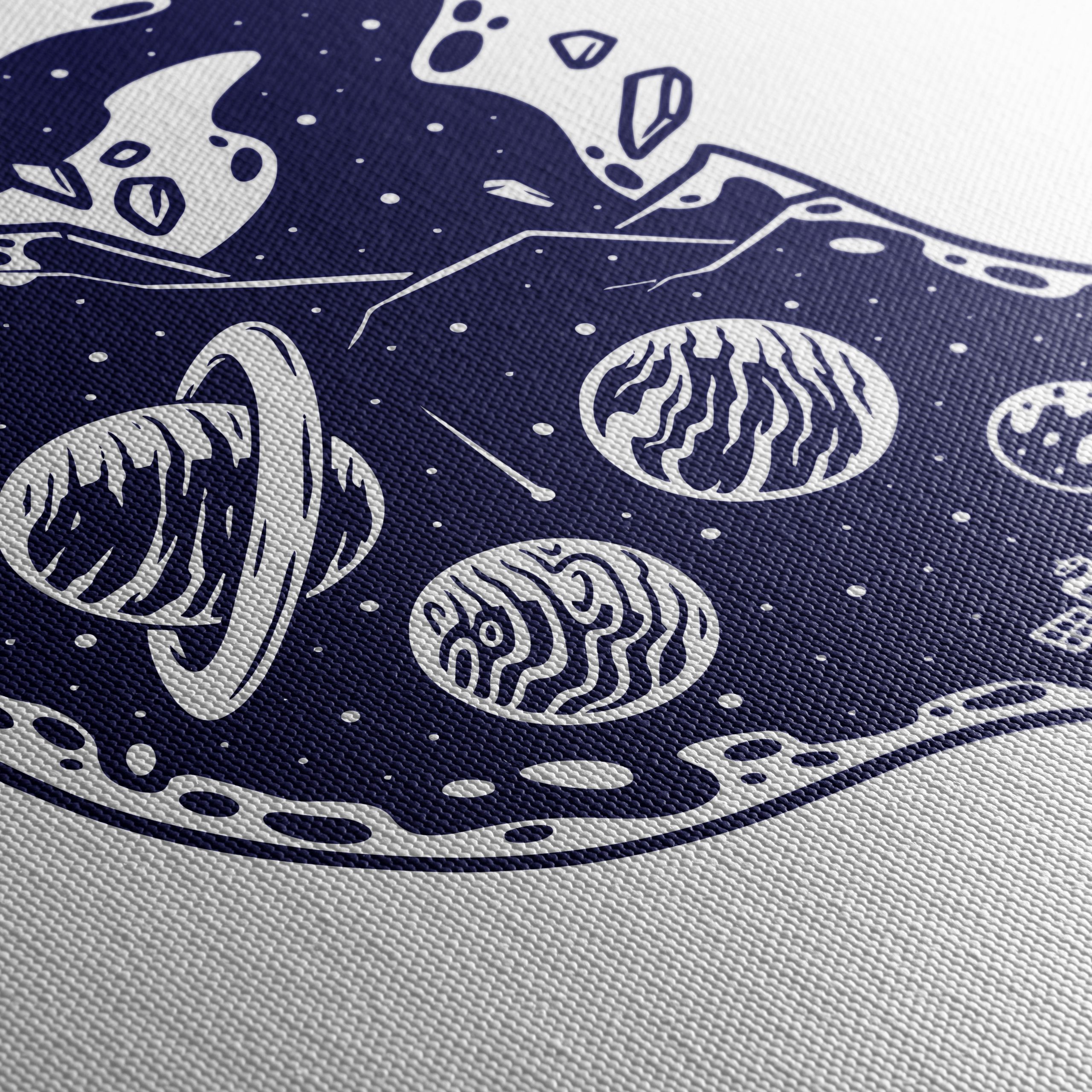 Cosmic Light Bulb Art Featuring Planets and Rockets - Image 5