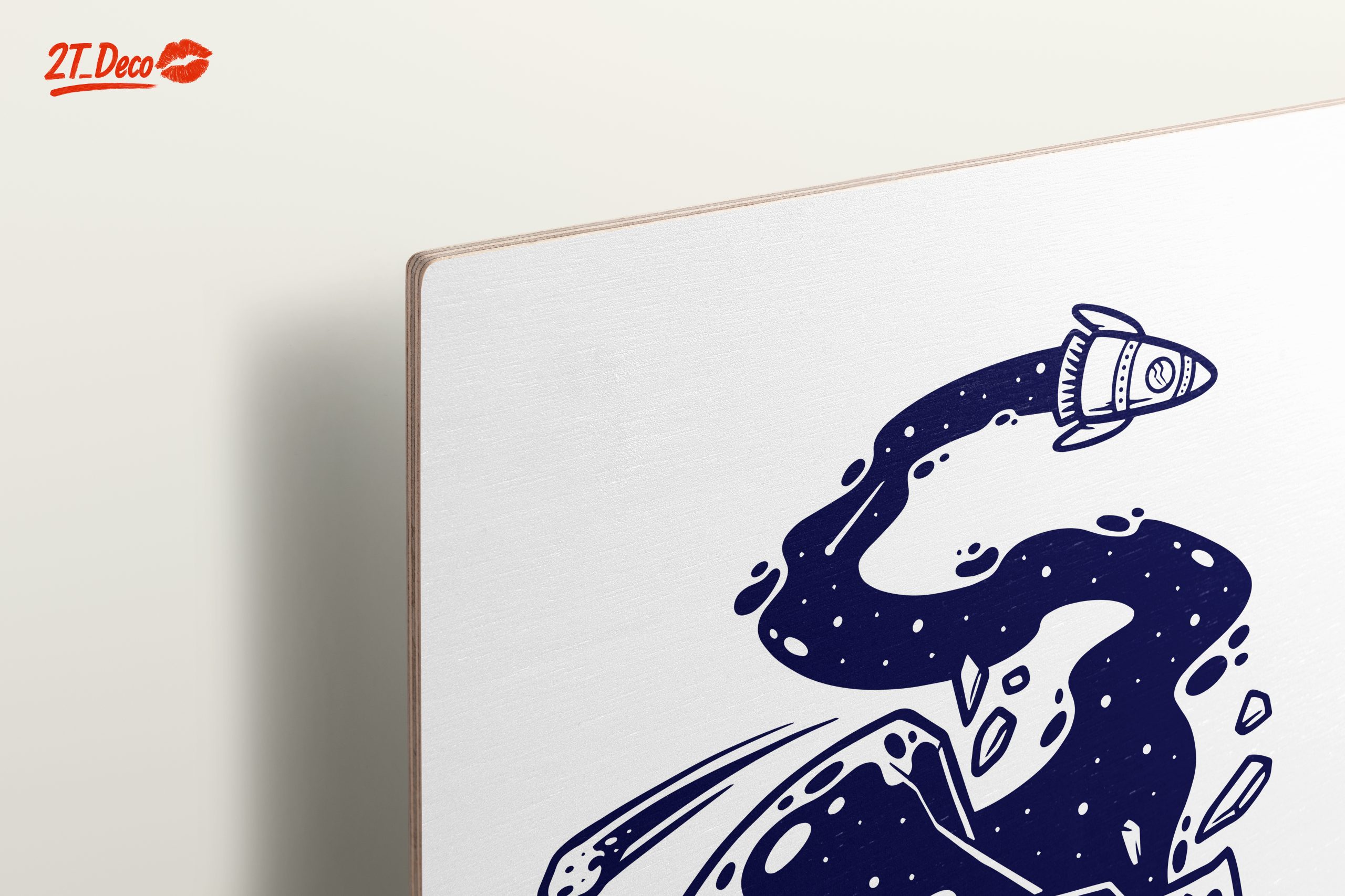 Cosmic Light Bulb Art Featuring Planets and Rockets - Image 15
