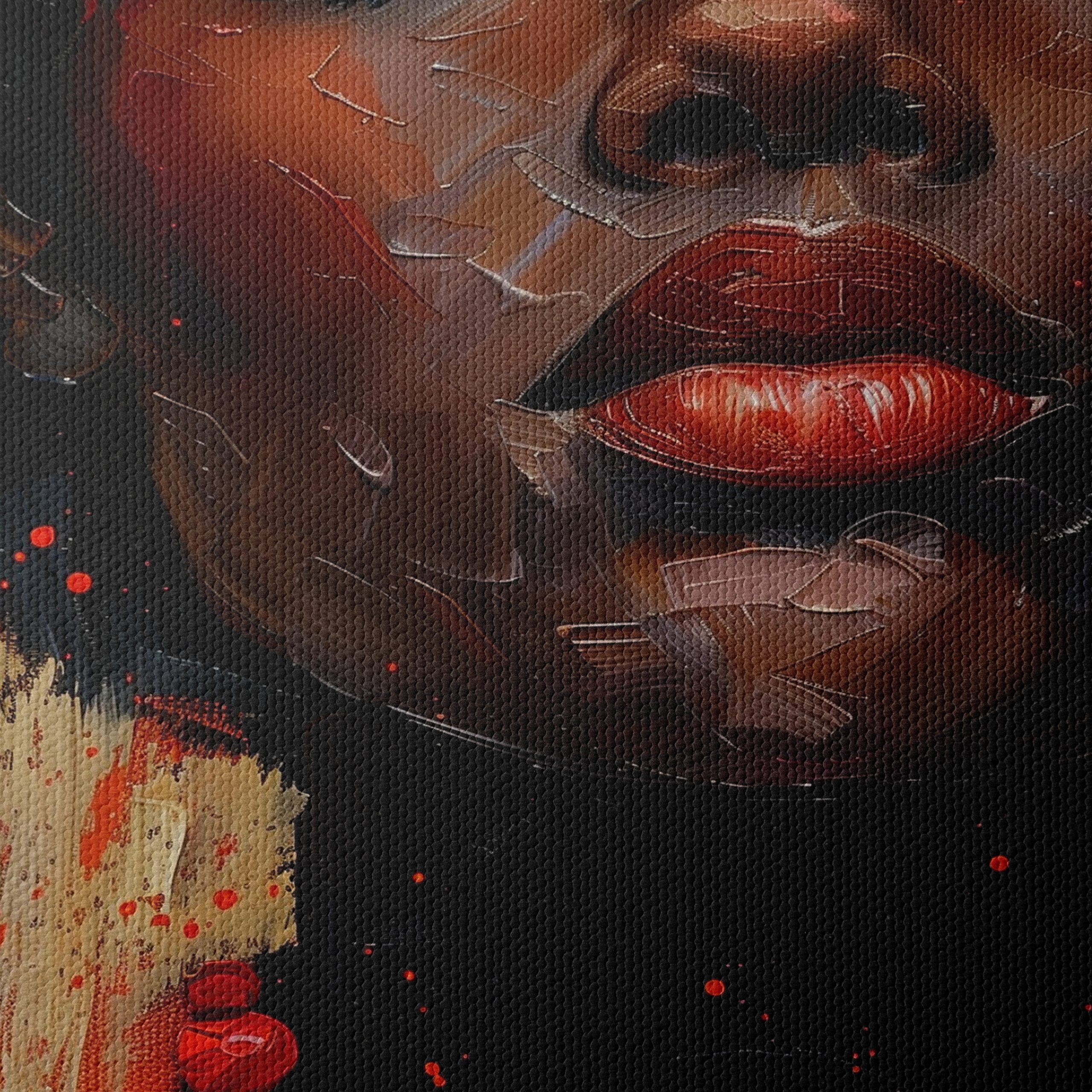 Elegant Afrocentric Portrait with Vibrant Colors - Image 4