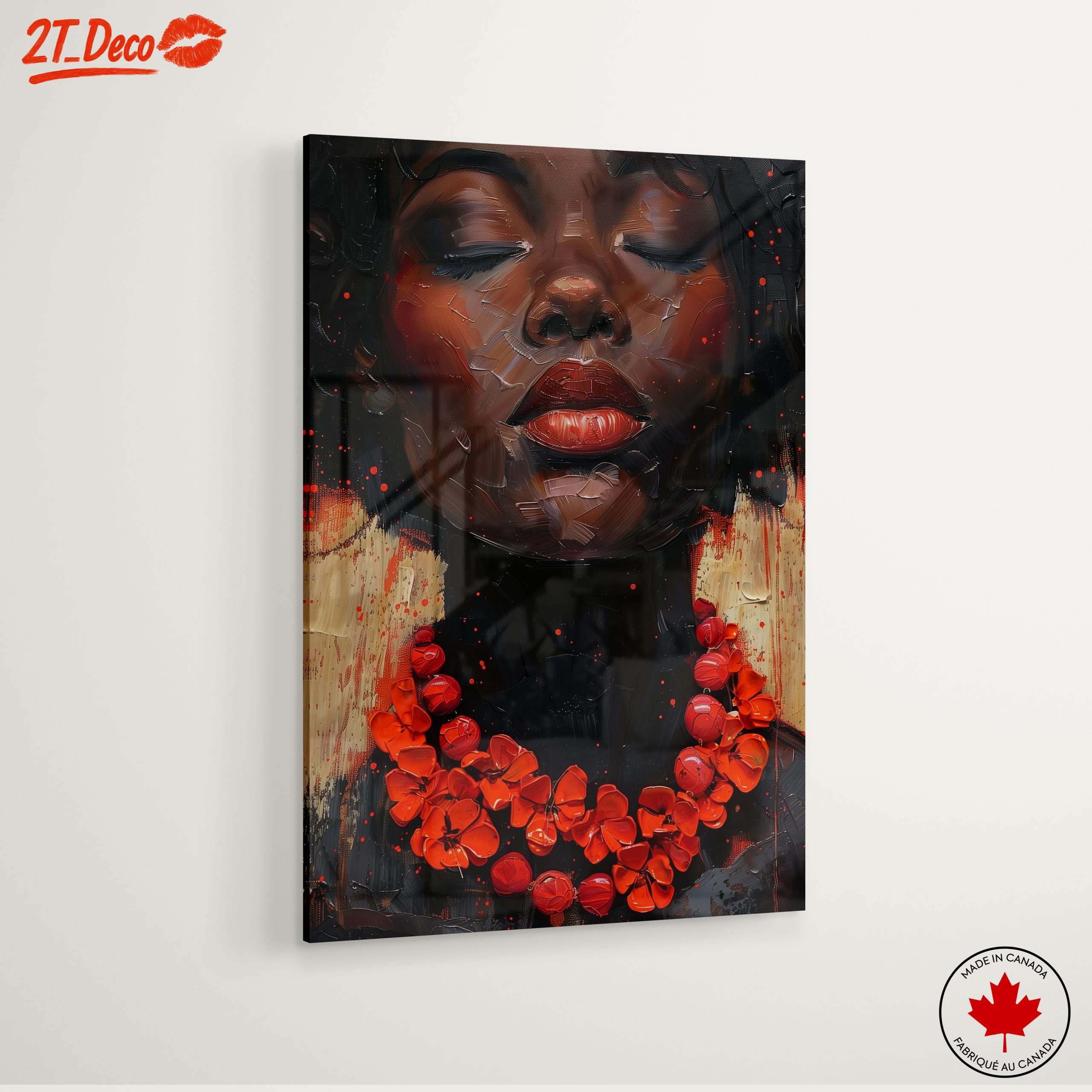 Elegant Afrocentric Portrait with Vibrant Colors - Image 6