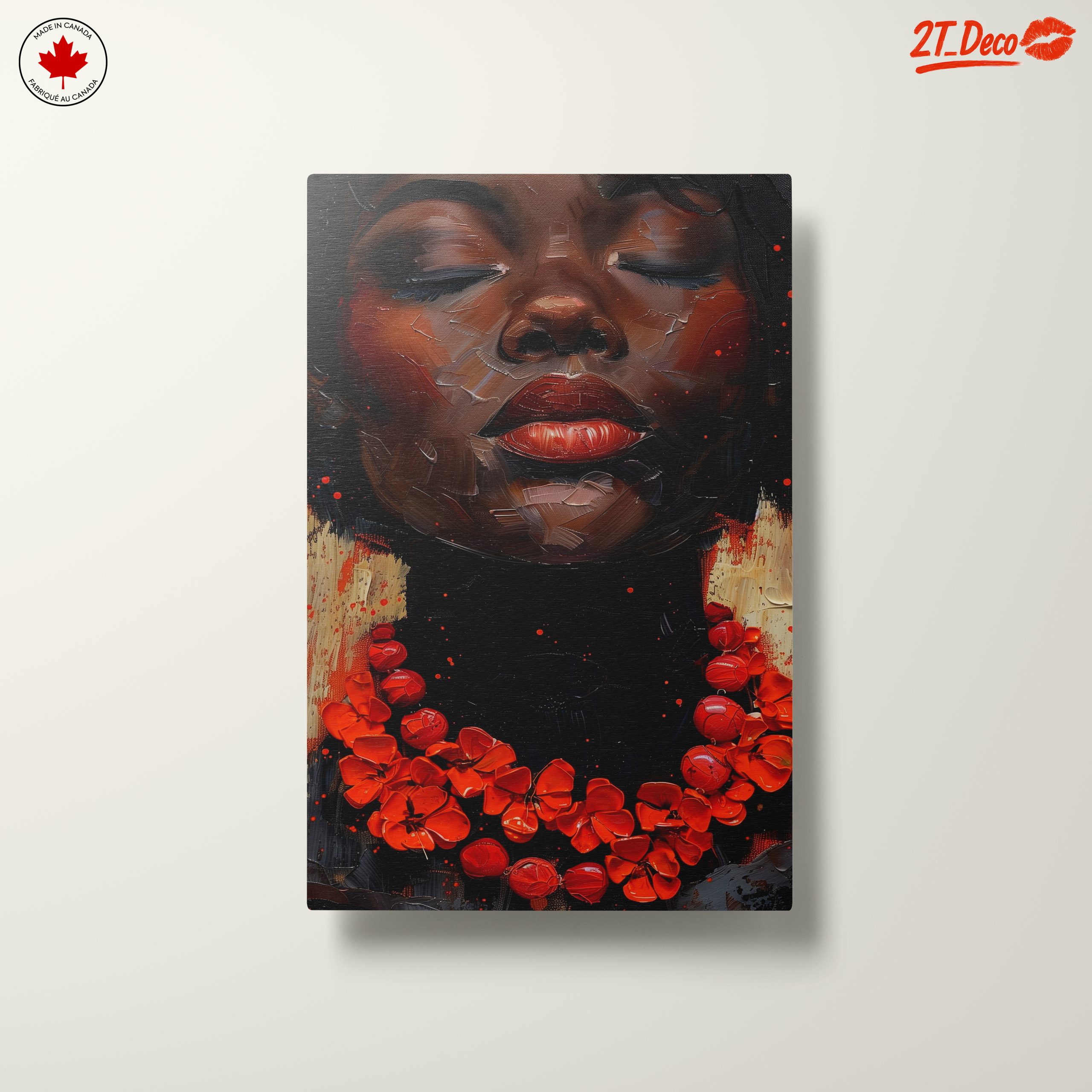 Elegant Afrocentric Portrait with Vibrant Colors - Image 10