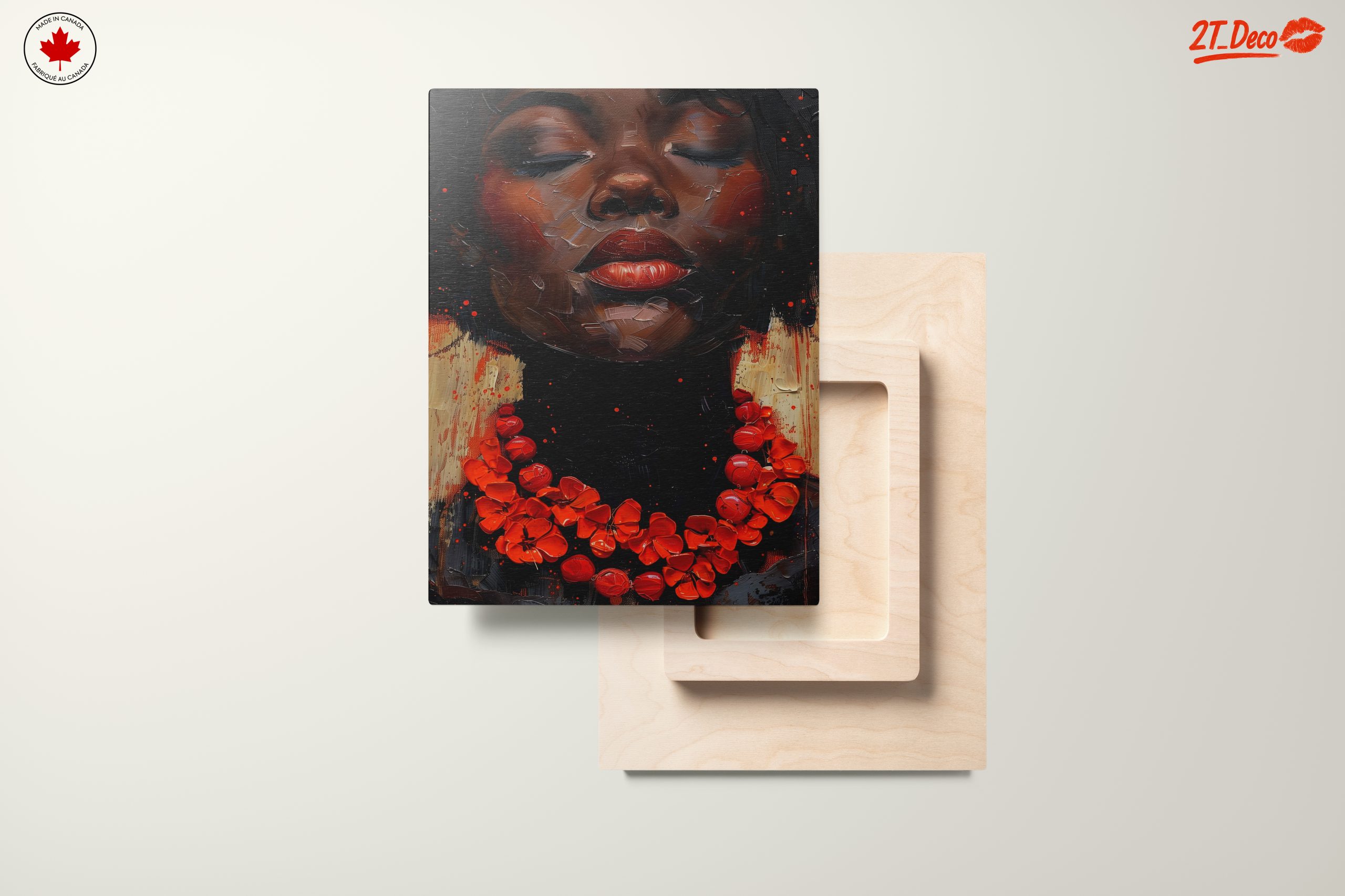 Elegant Afrocentric Portrait with Vibrant Colors - Image 11