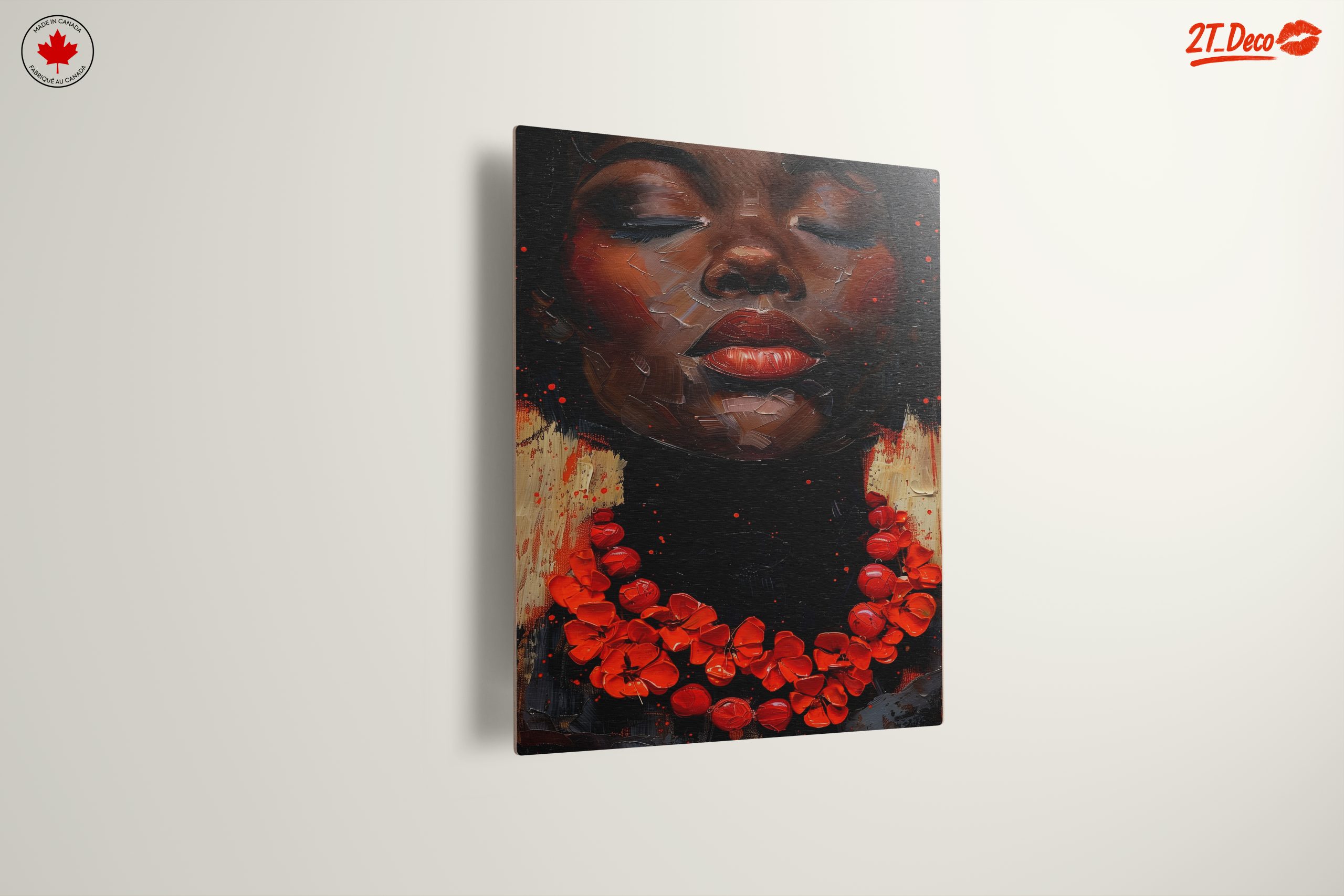 Elegant Afrocentric Portrait with Vibrant Colors - Image 13