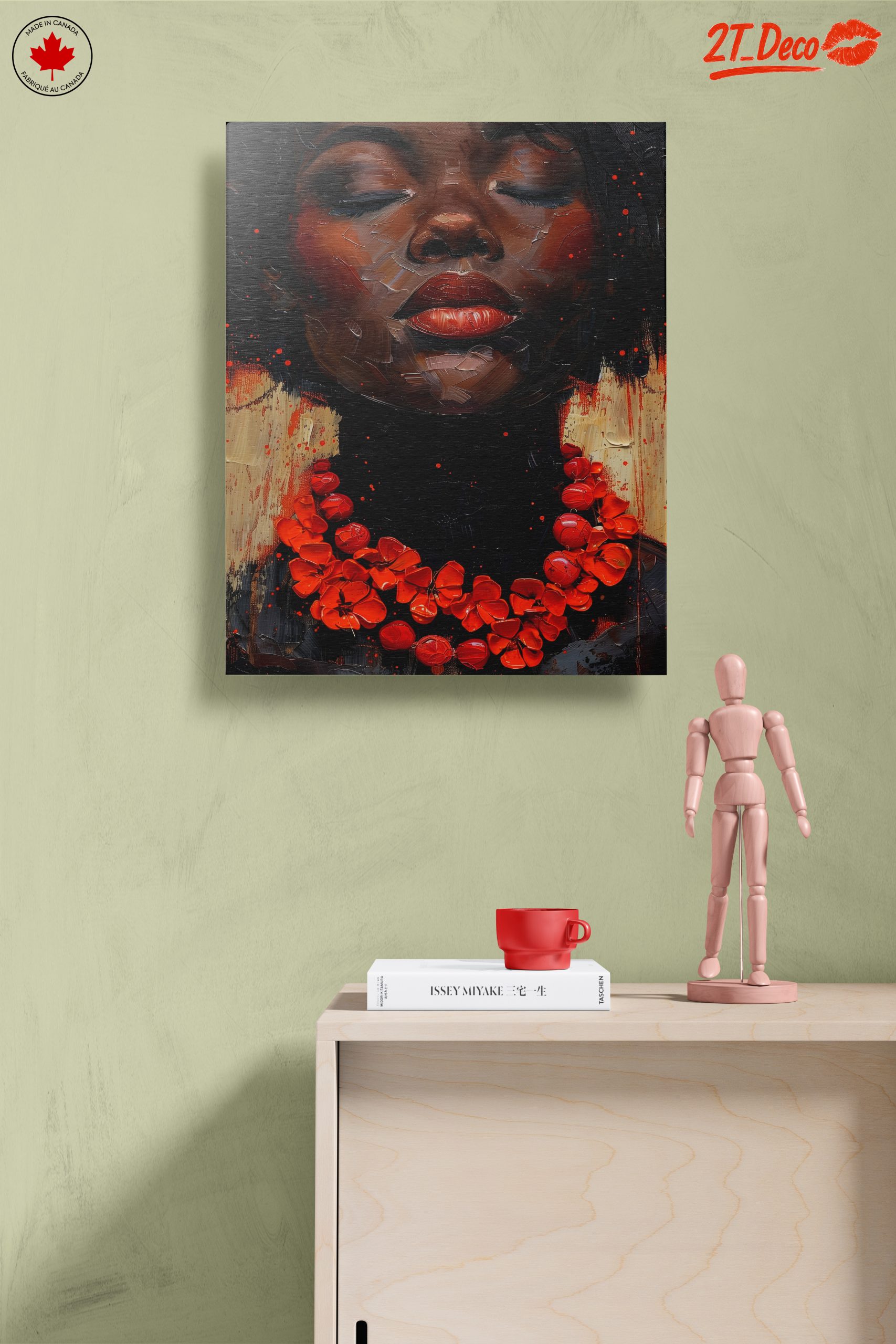 Elegant Afrocentric Portrait with Vibrant Colors - Image 14