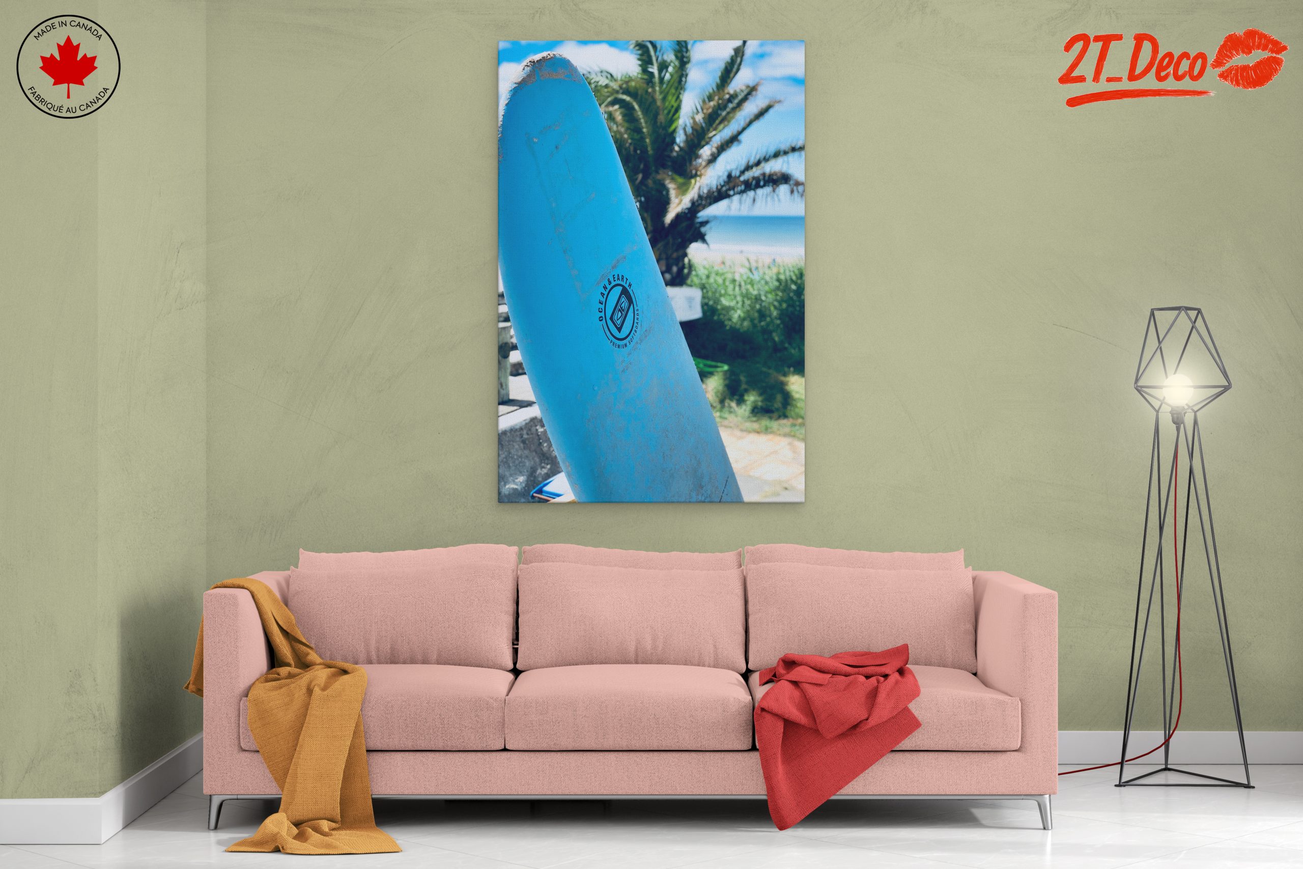 Surfboard View Over the Beach - Image 2