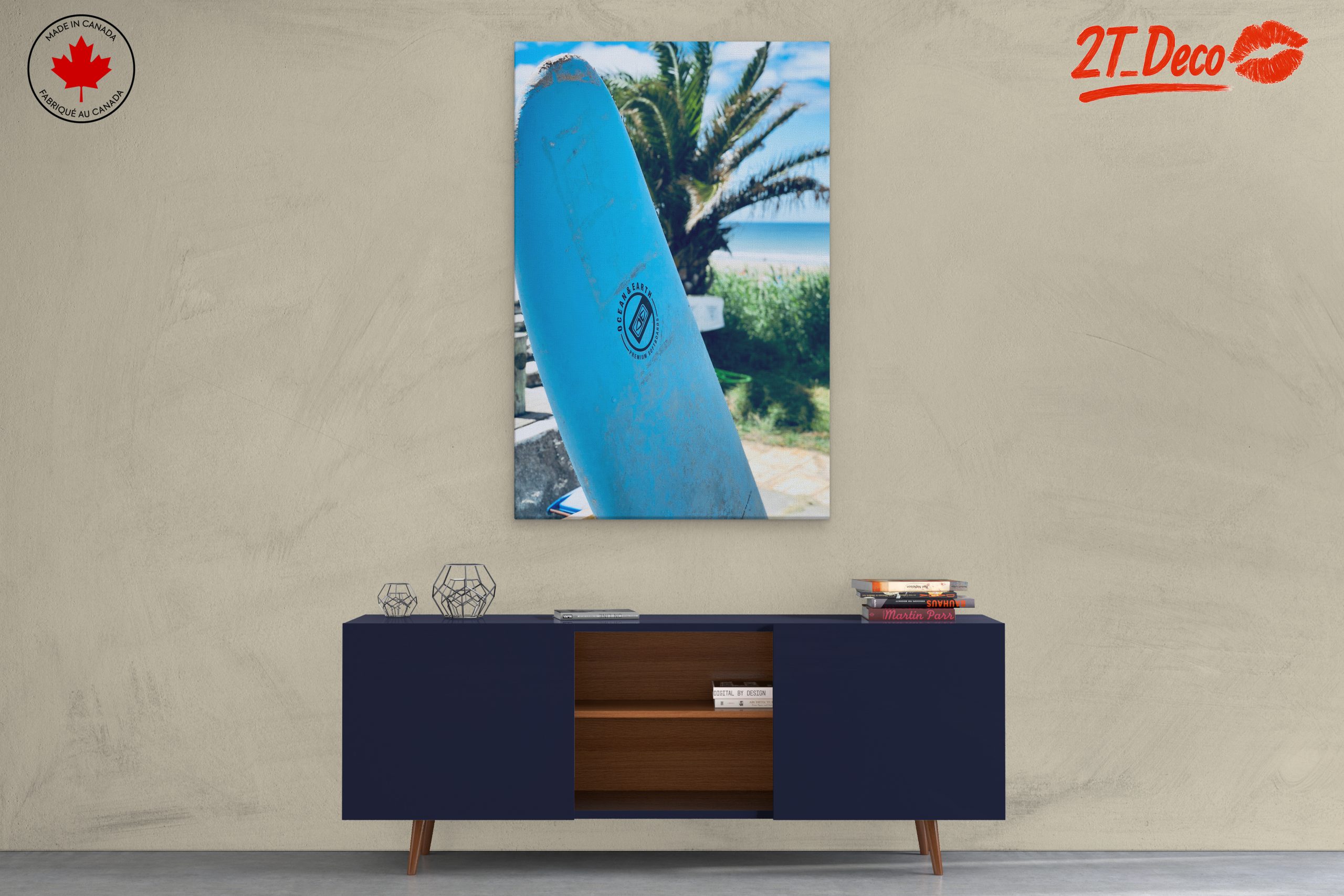Surfboard View Over the Beach - Image 3