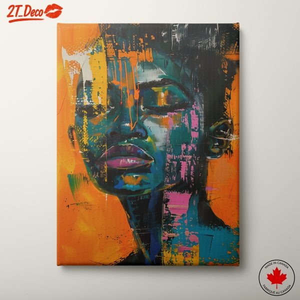 Vibrant Afro Art Portrait 5