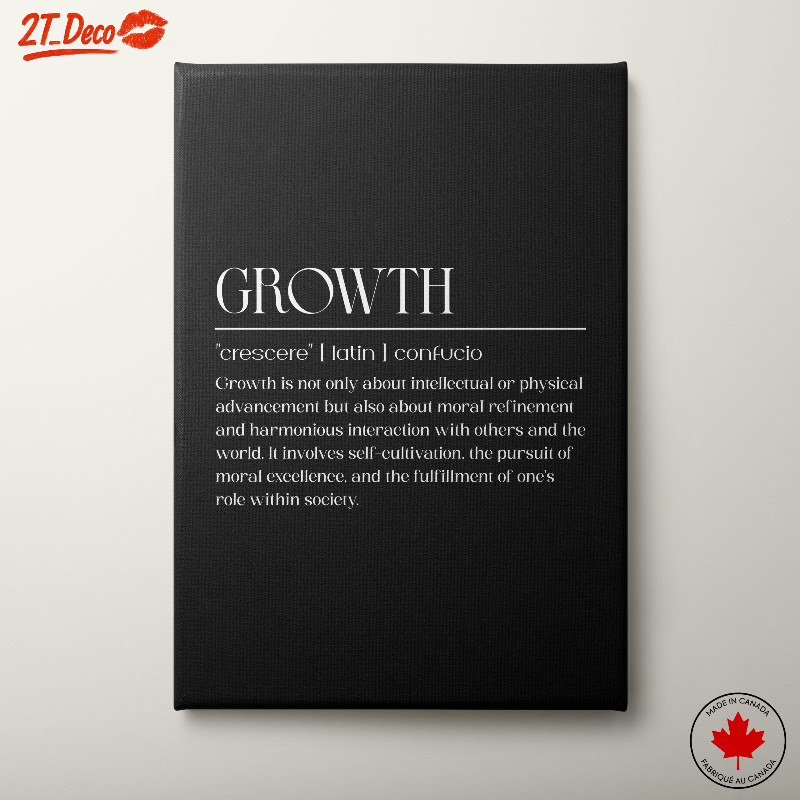 Growth Inspirational Quote Art