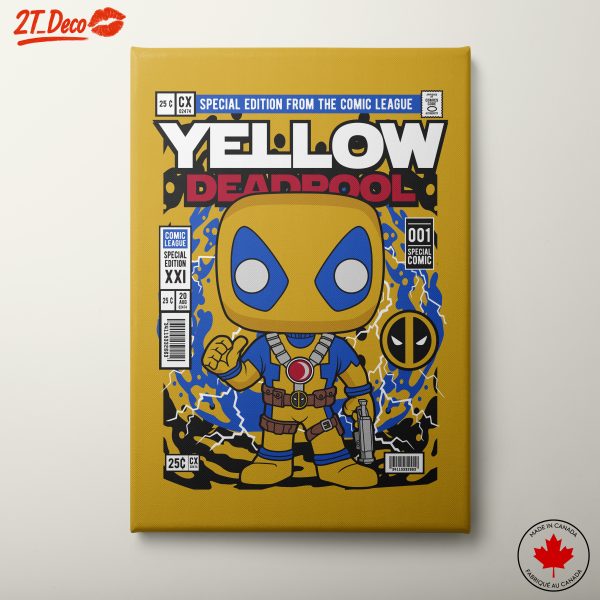 Yellow Deadpool Funko Art