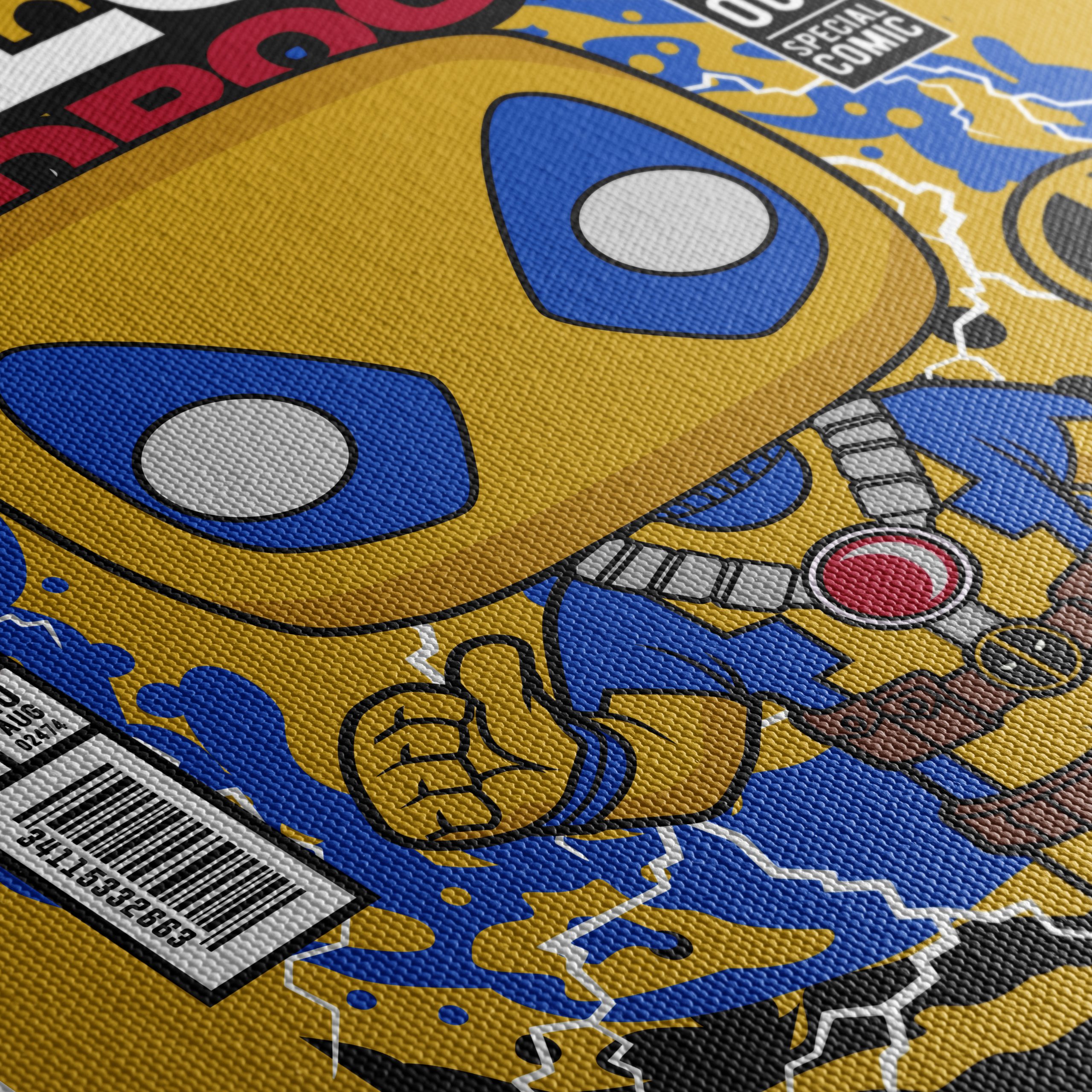 Yellow Deadpool Funko Art - Image 5