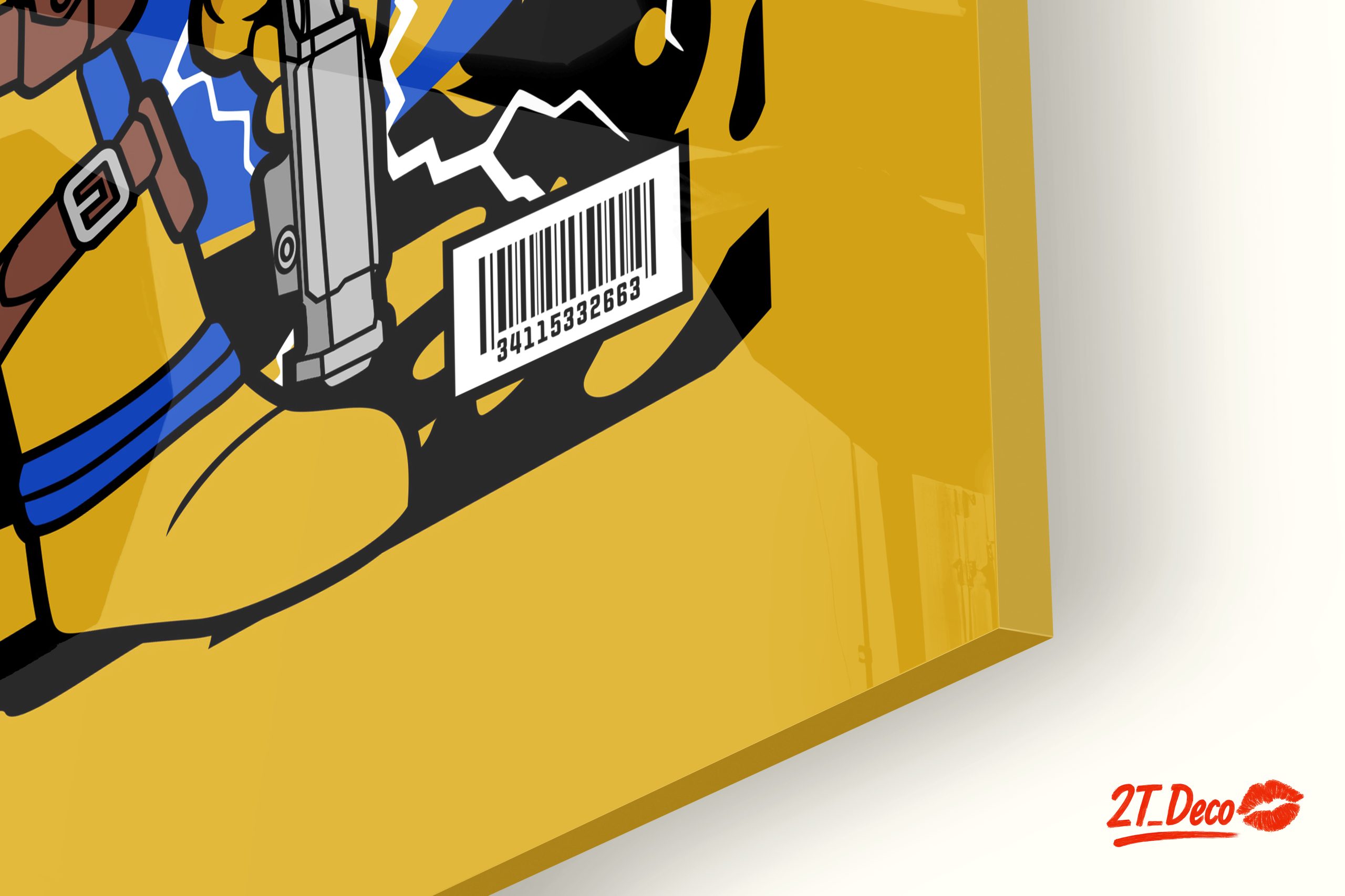 Yellow Deadpool Funko Art - Image 9