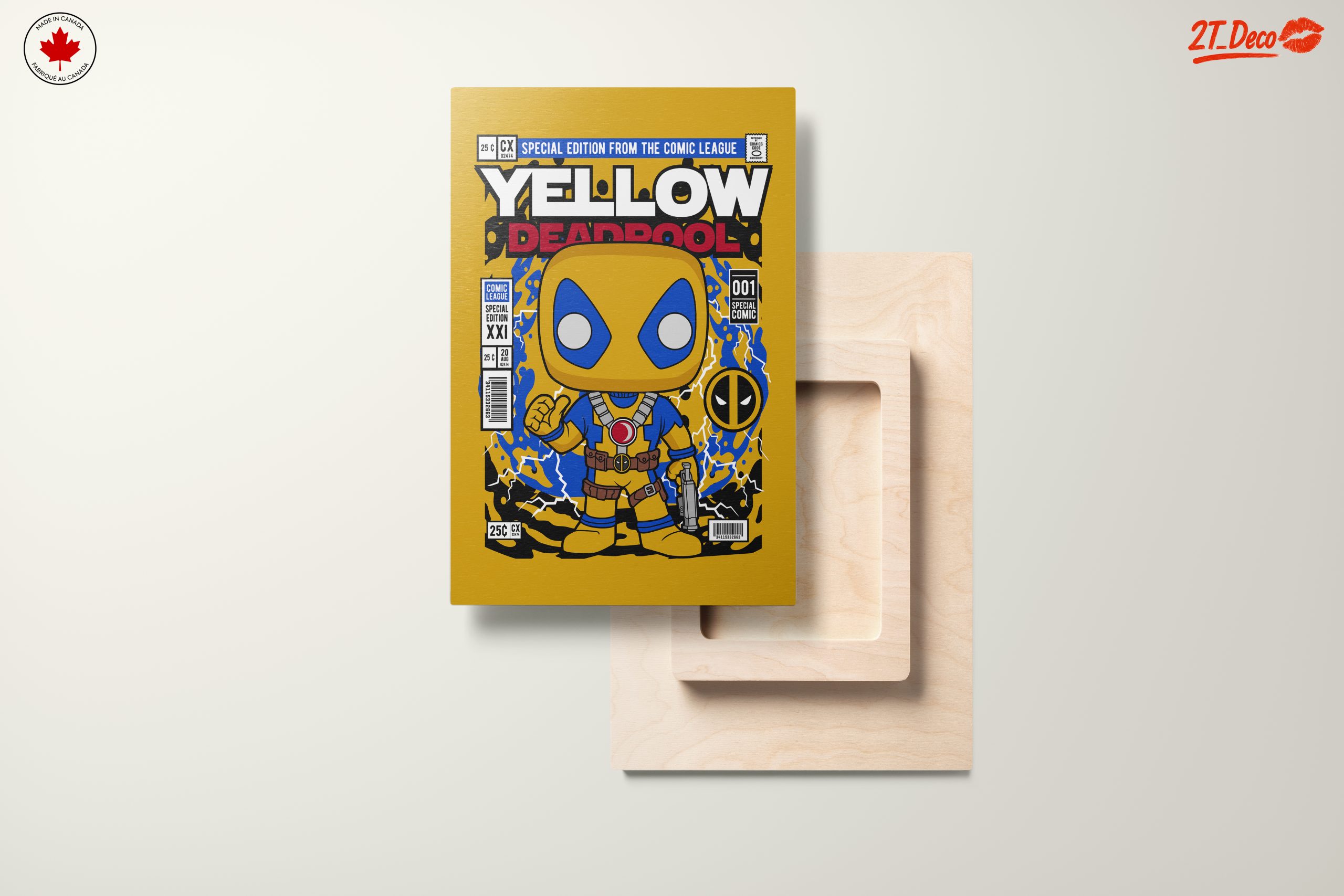 Yellow Deadpool Funko Art - Image 11
