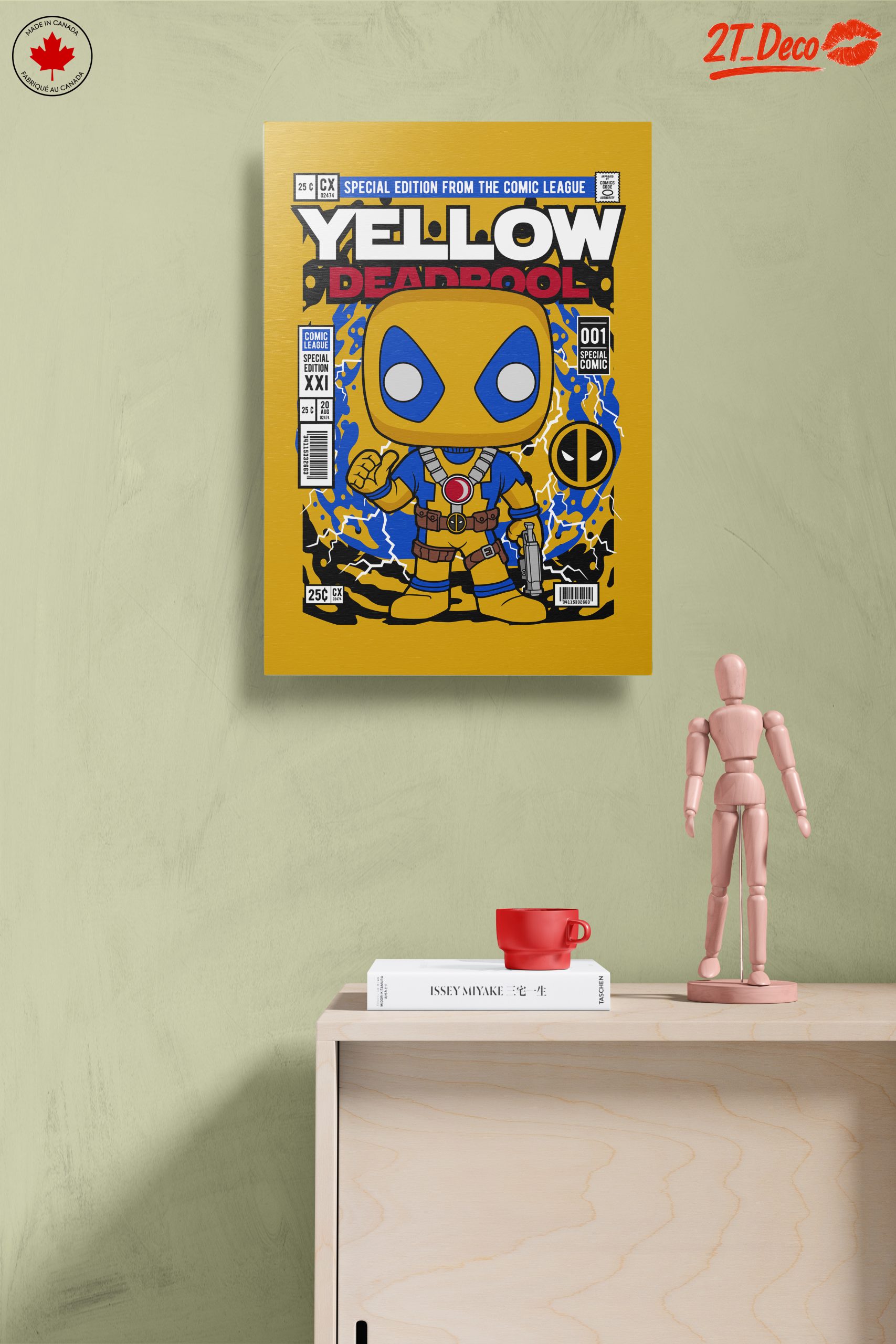 Yellow Deadpool Funko Art - Image 14