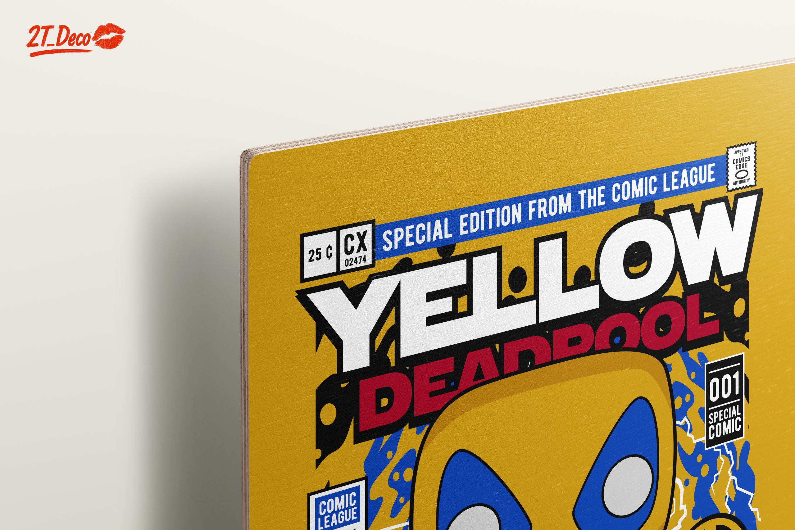 Yellow Deadpool Funko Art - Image 15