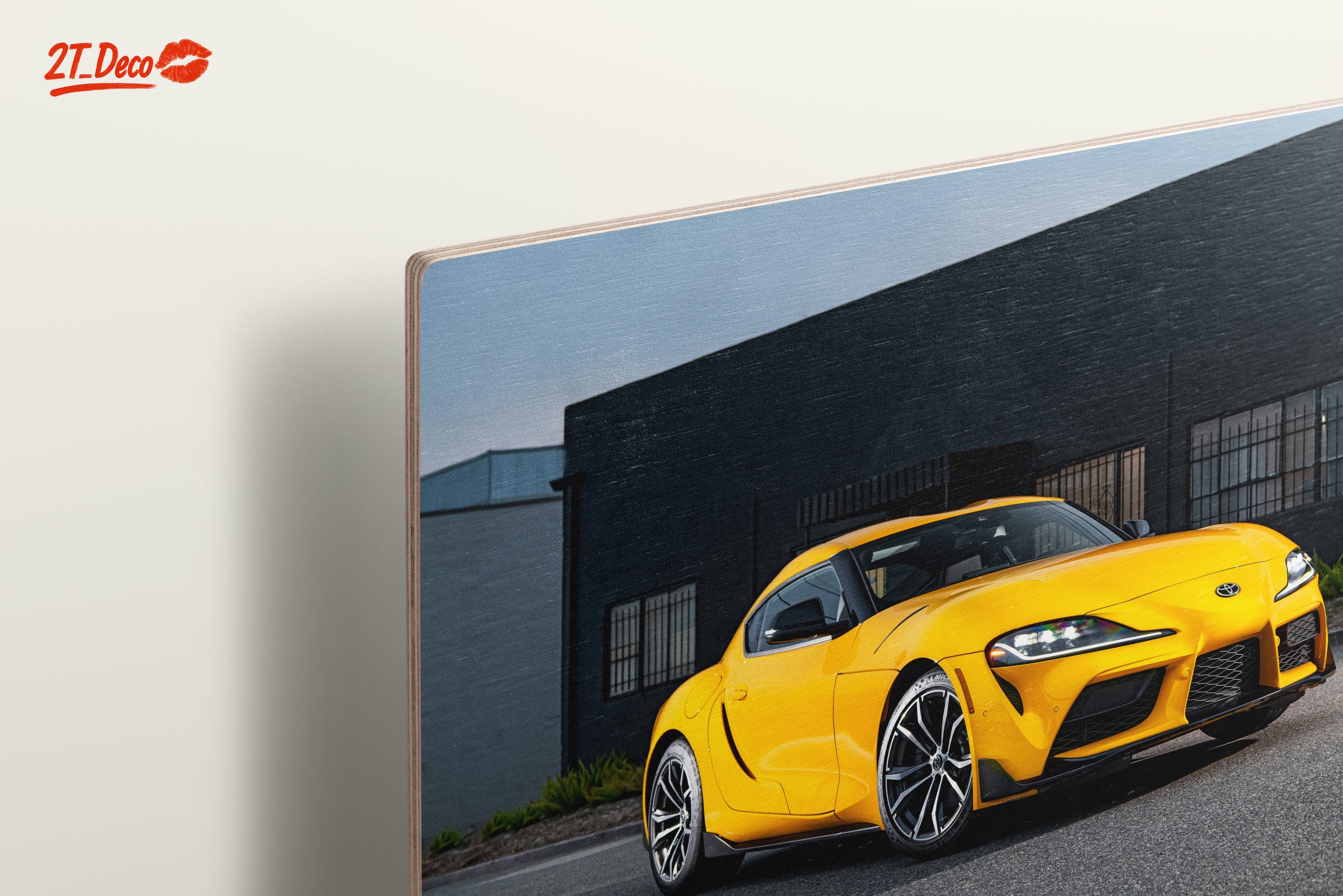 Dynamic Yellow Sports Car on Urban Street - Image 15