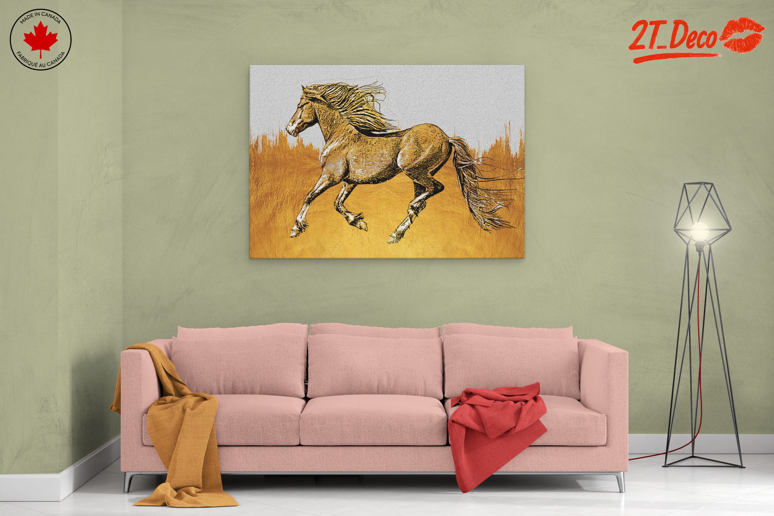 Stylized Running Horse Art - Image 2