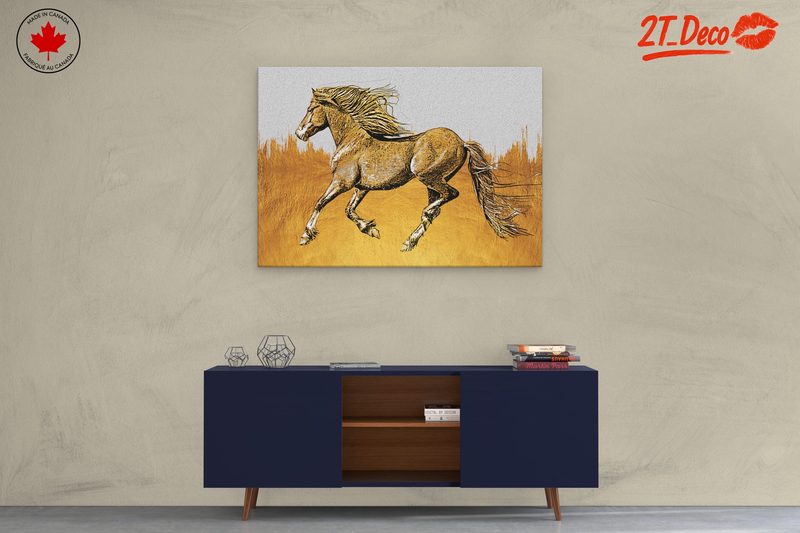 Stylized Running Horse Art - Image 3