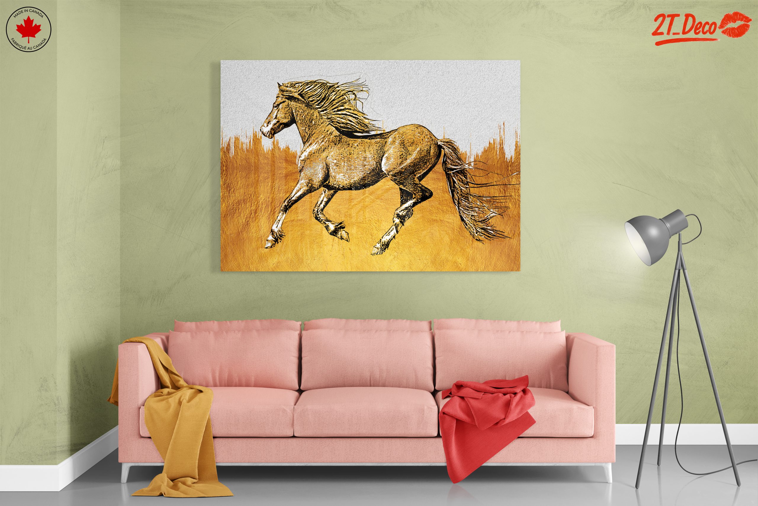 Stylized Running Horse Art - Image 7