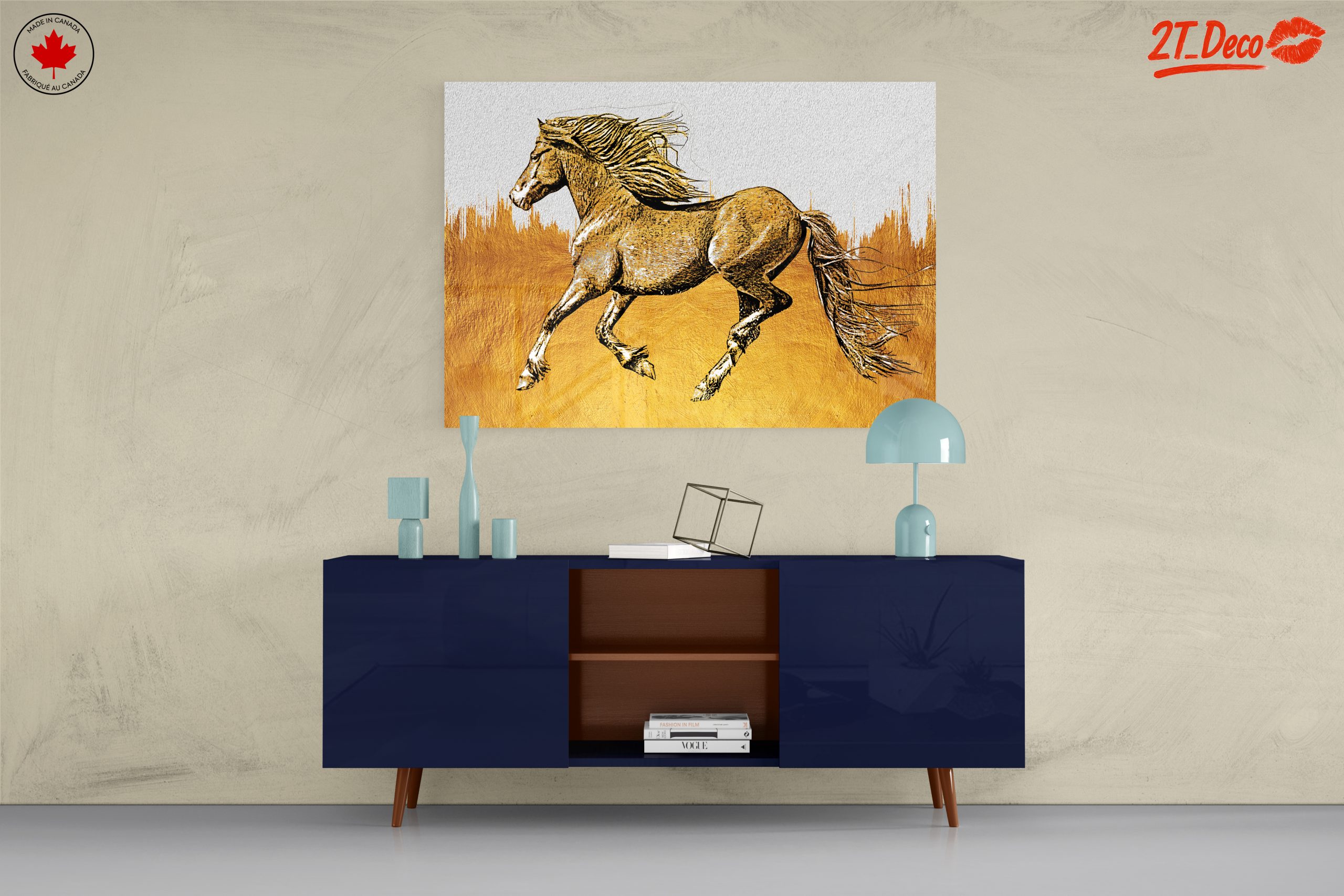 Stylized Running Horse Art - Image 8