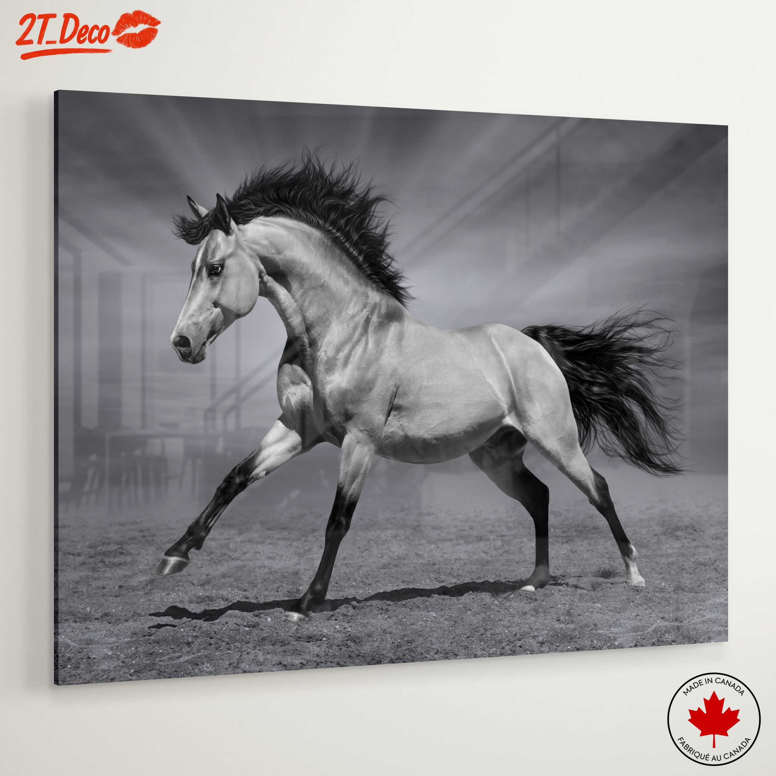 Elegant Galloping Horse Wall Art - Image 6