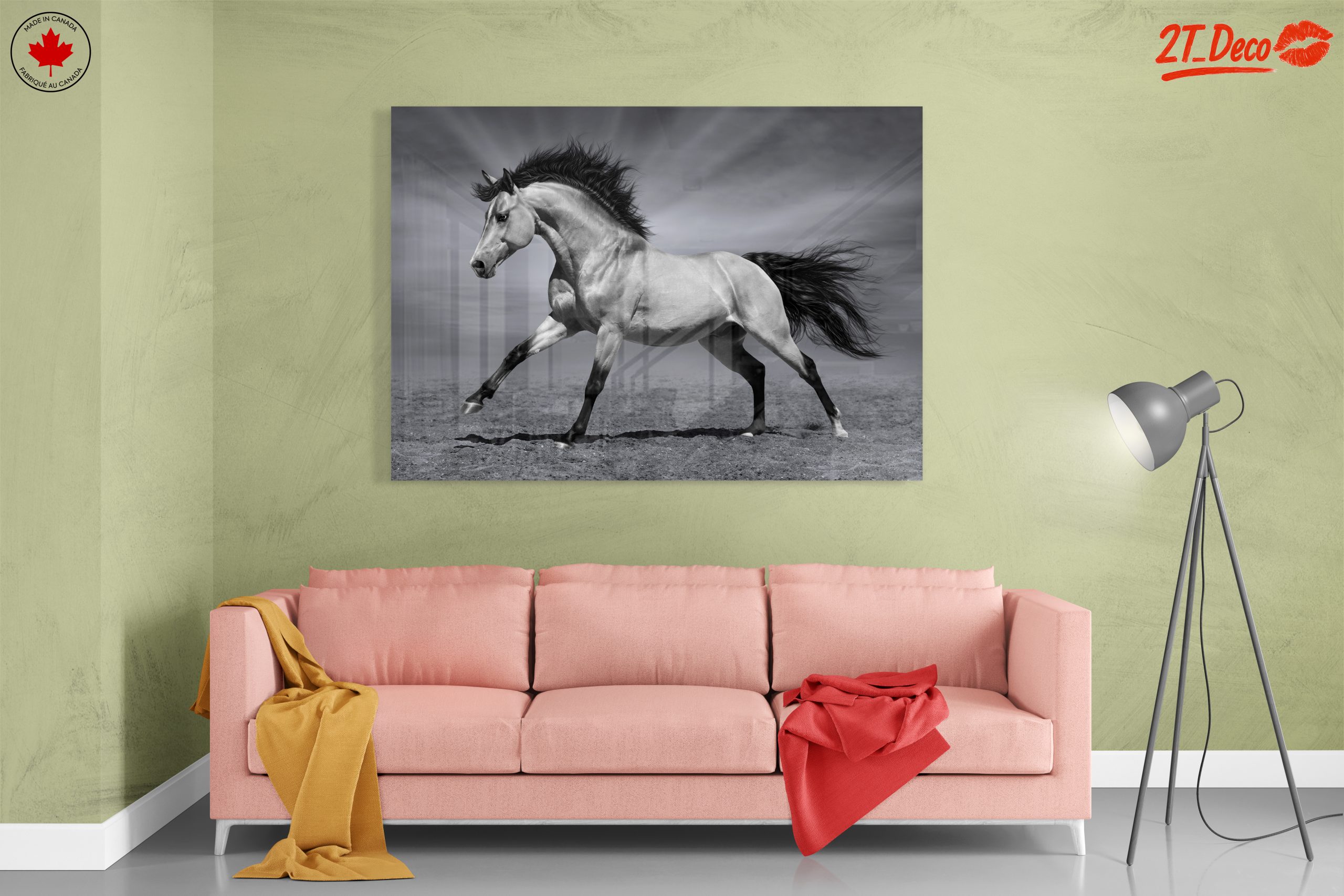 Elegant Galloping Horse Wall Art - Image 7