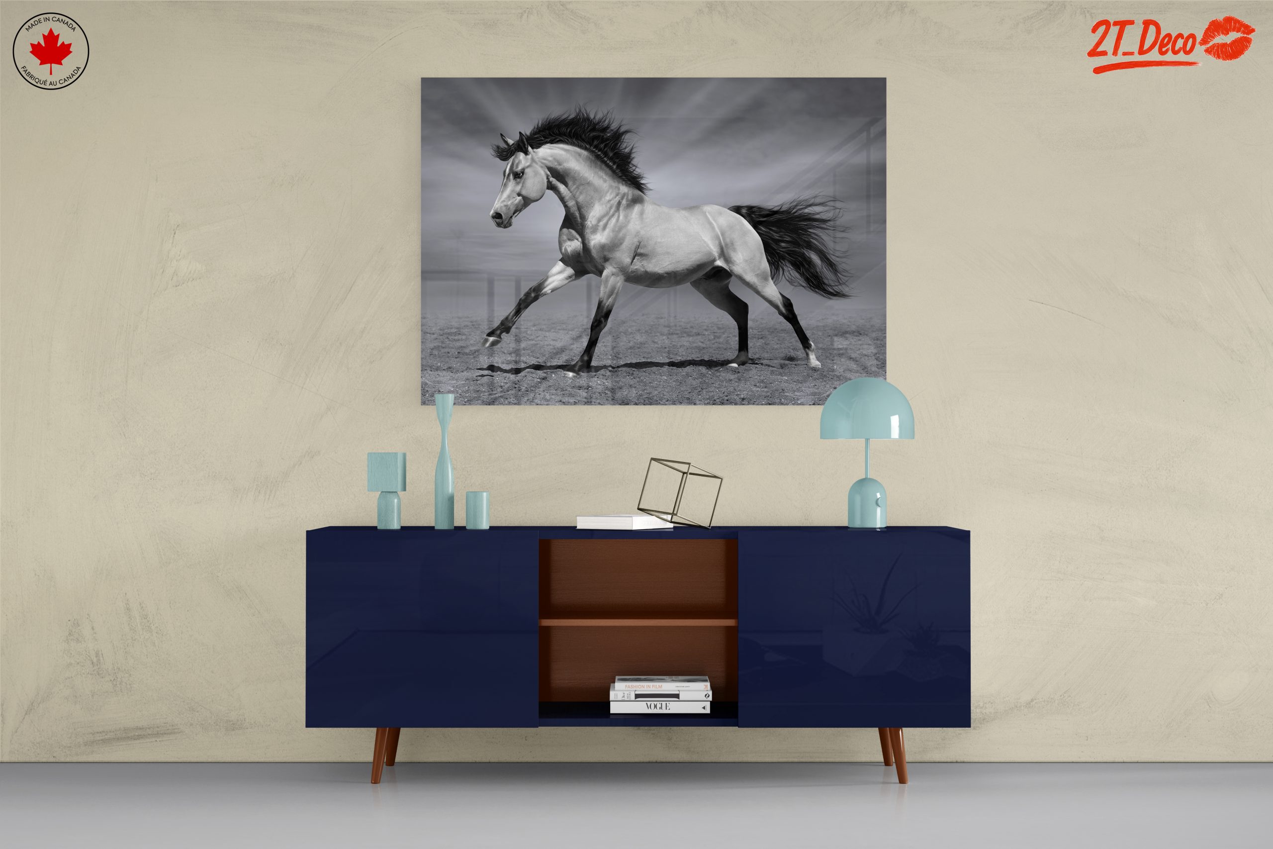 Elegant Galloping Horse Wall Art - Image 8