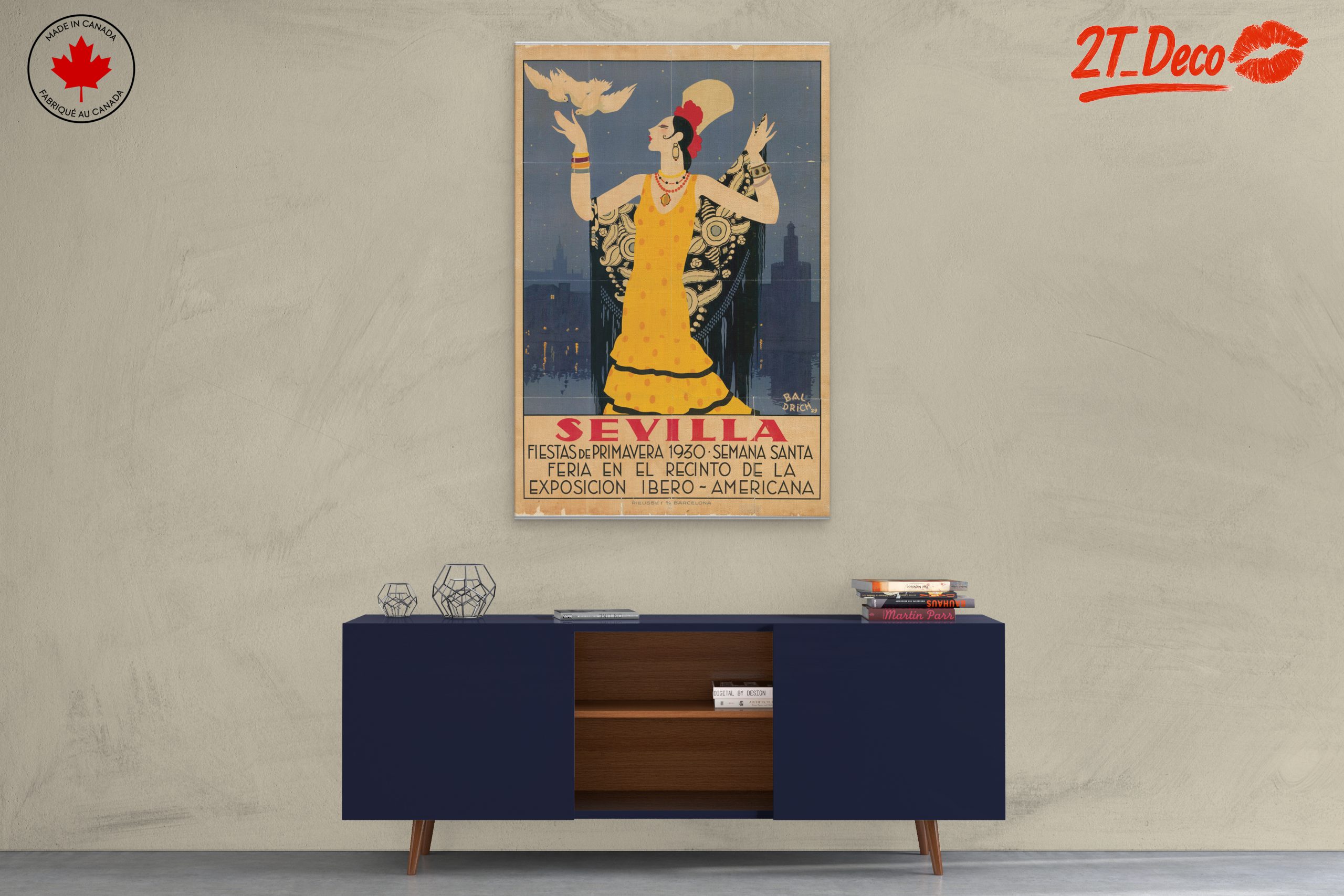 Seville 1930 Vintage Exhibition Poster - Image 3