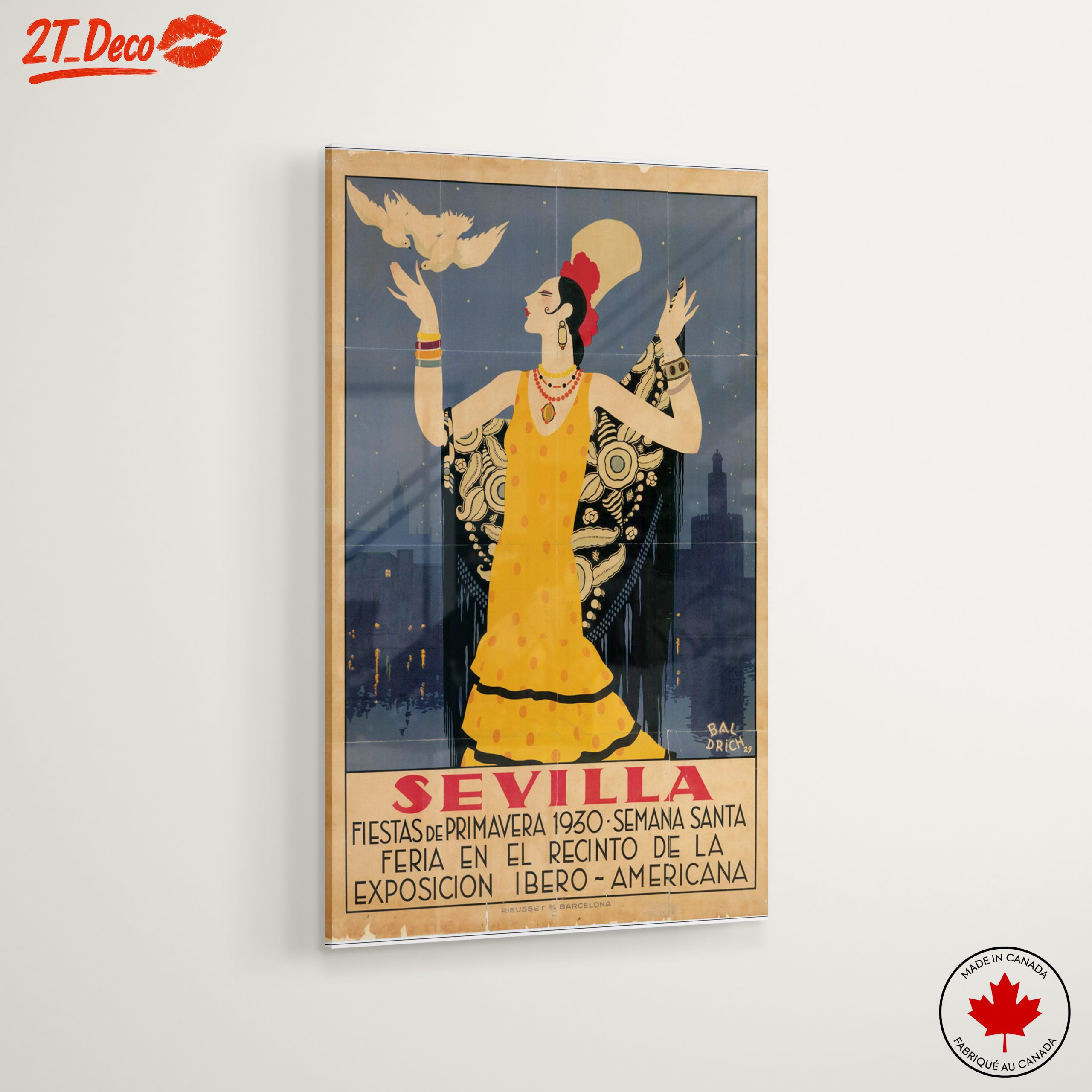 Seville 1930 Vintage Exhibition Poster - Image 6
