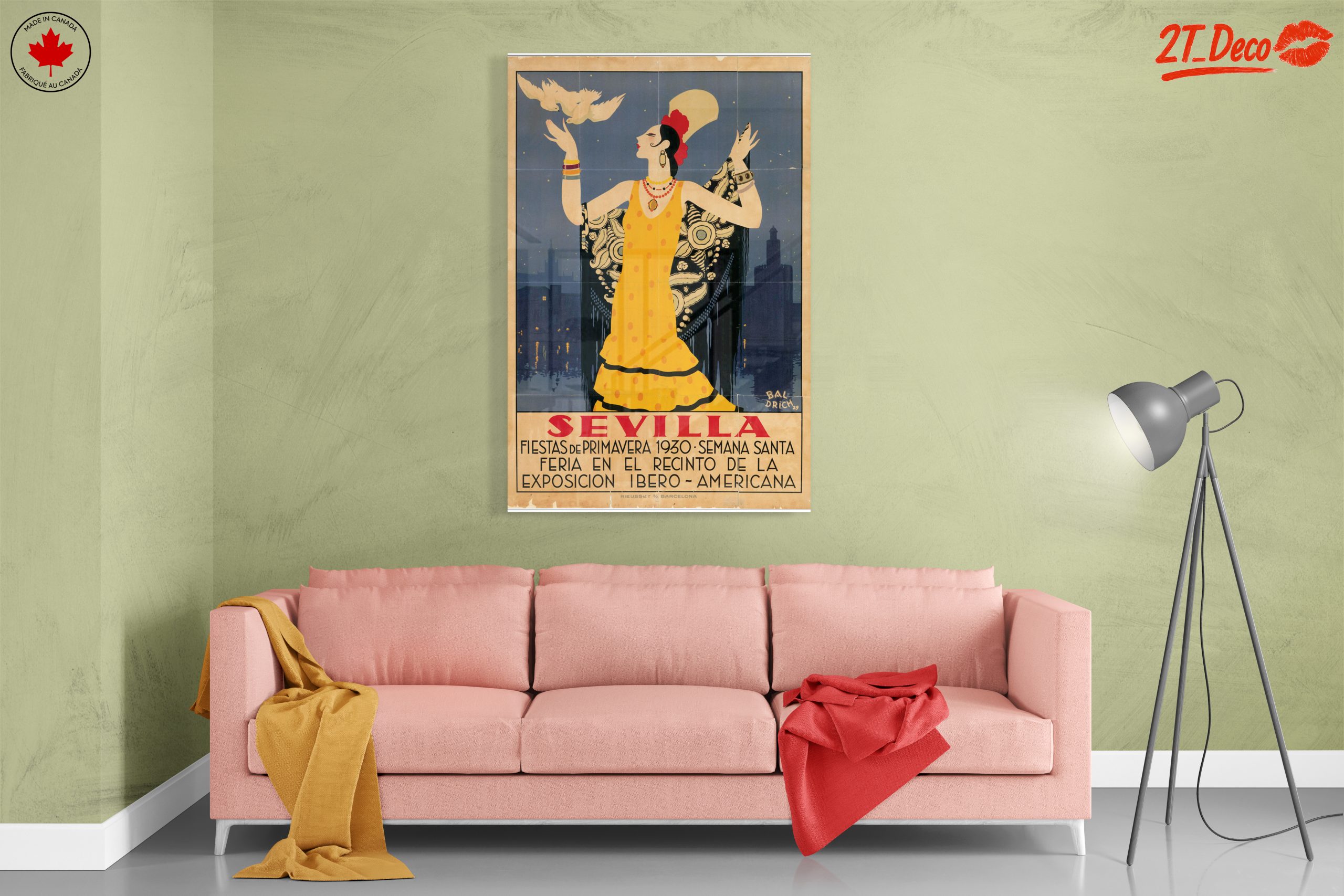 Seville 1930 Vintage Exhibition Poster - Image 7
